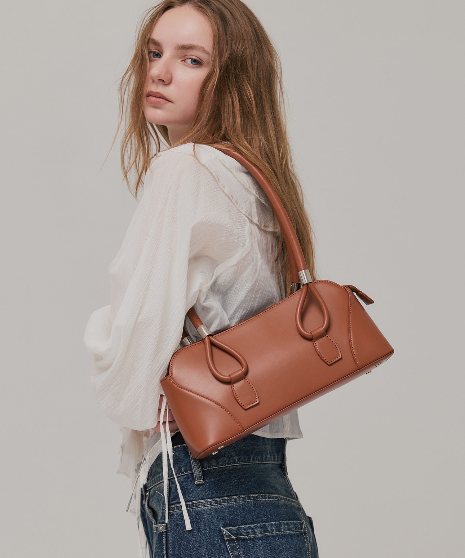 ナローハンドルワイドバッグ