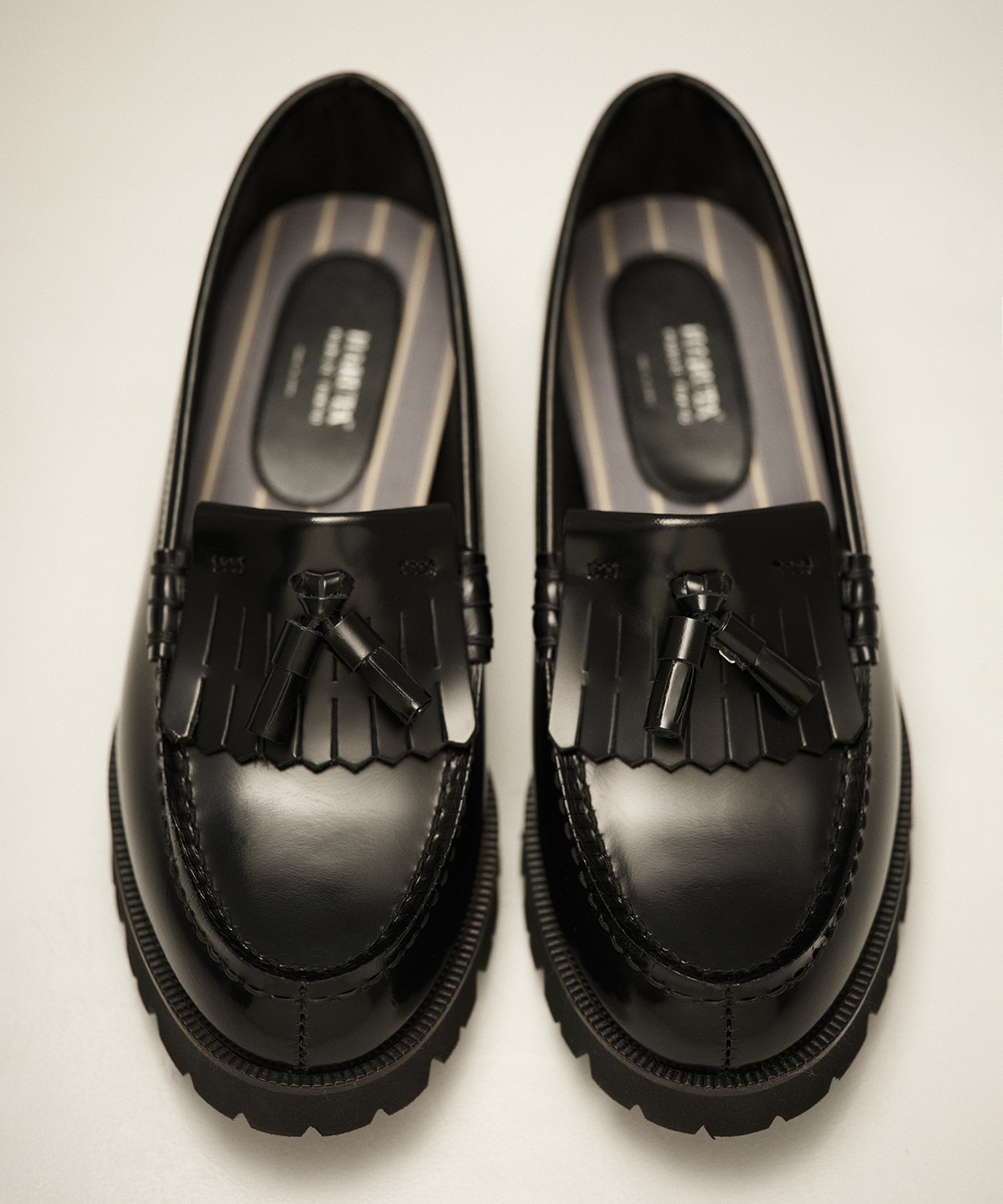 ×HARUTAタッセルローファー