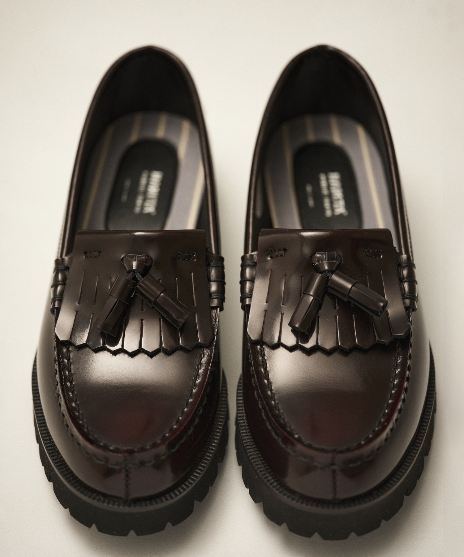 ×HARUTAタッセルローファー