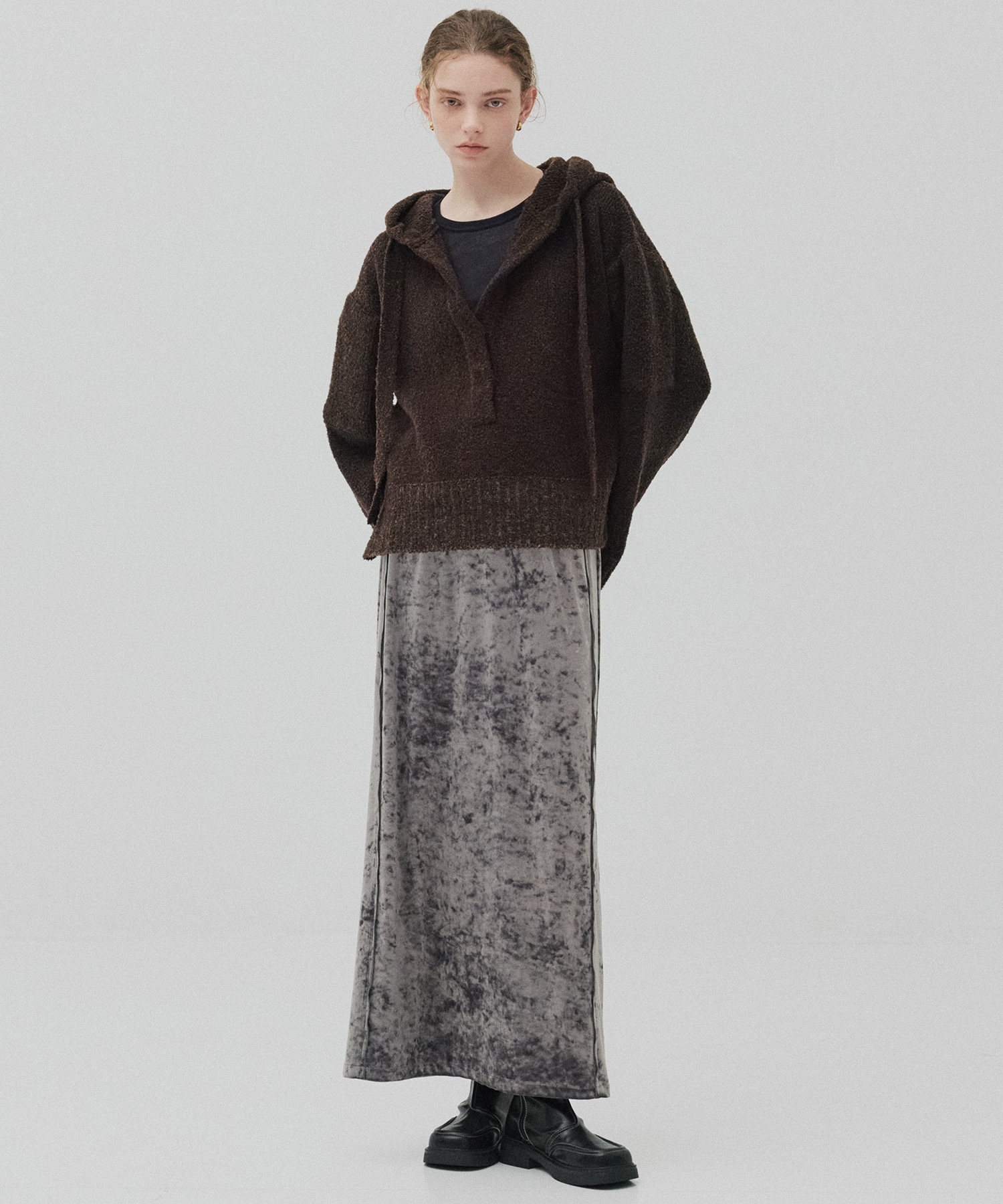 ベロアナロースカート