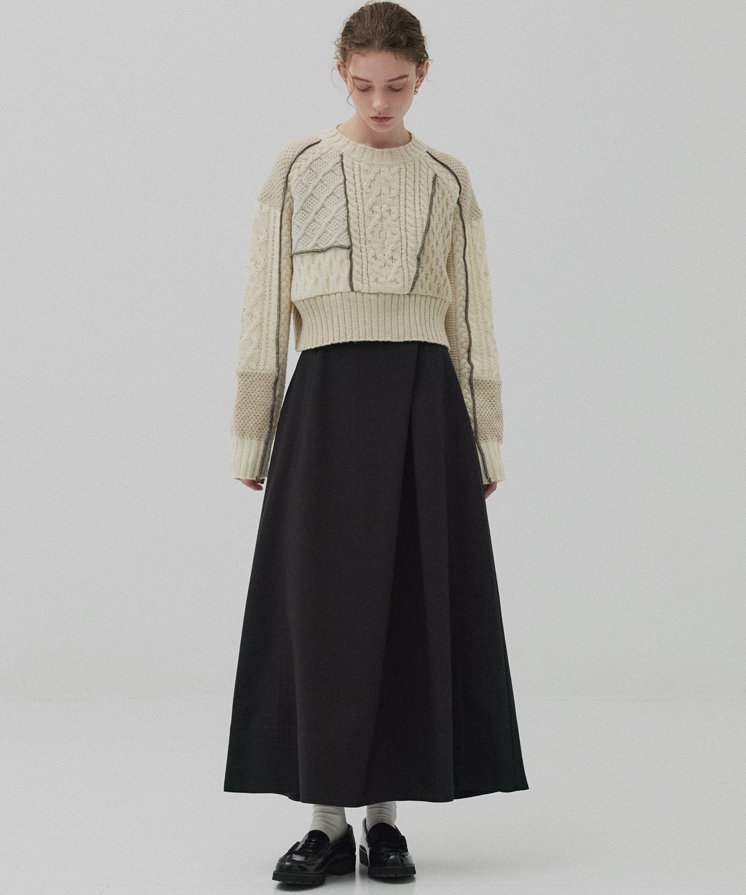 ラップフレアスカート