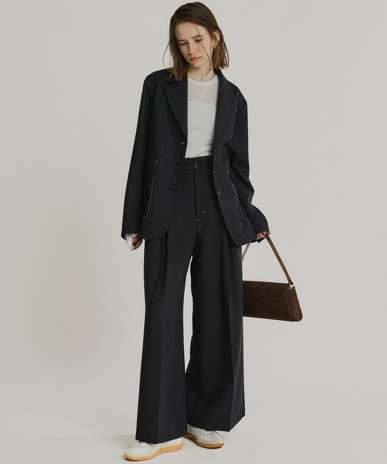 ダブルクロスノッチドラペルジャケット