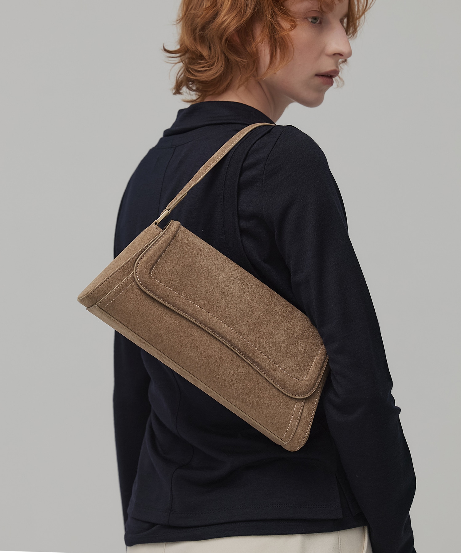 エコスウェードフラップBAG