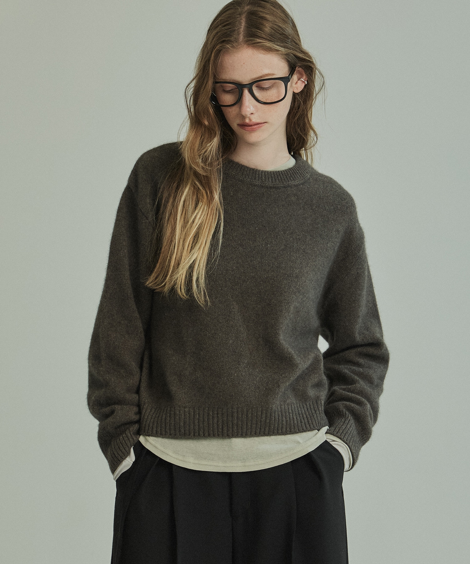 【再入荷】FOXコンフォートクルーネックニット