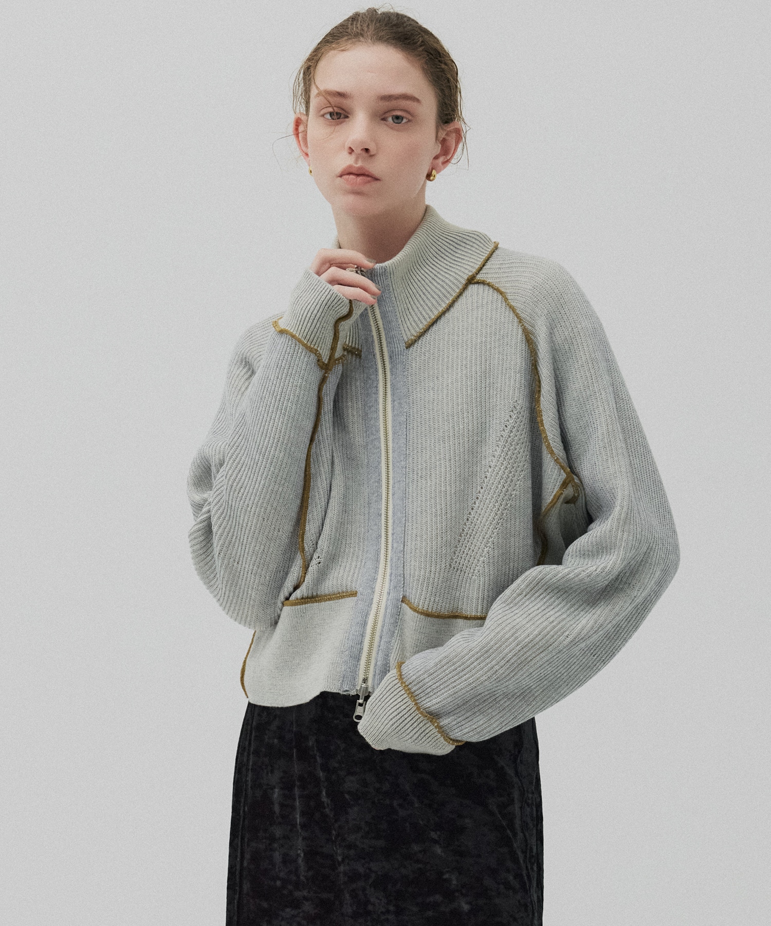 ダブルリブリバードライバーズニット