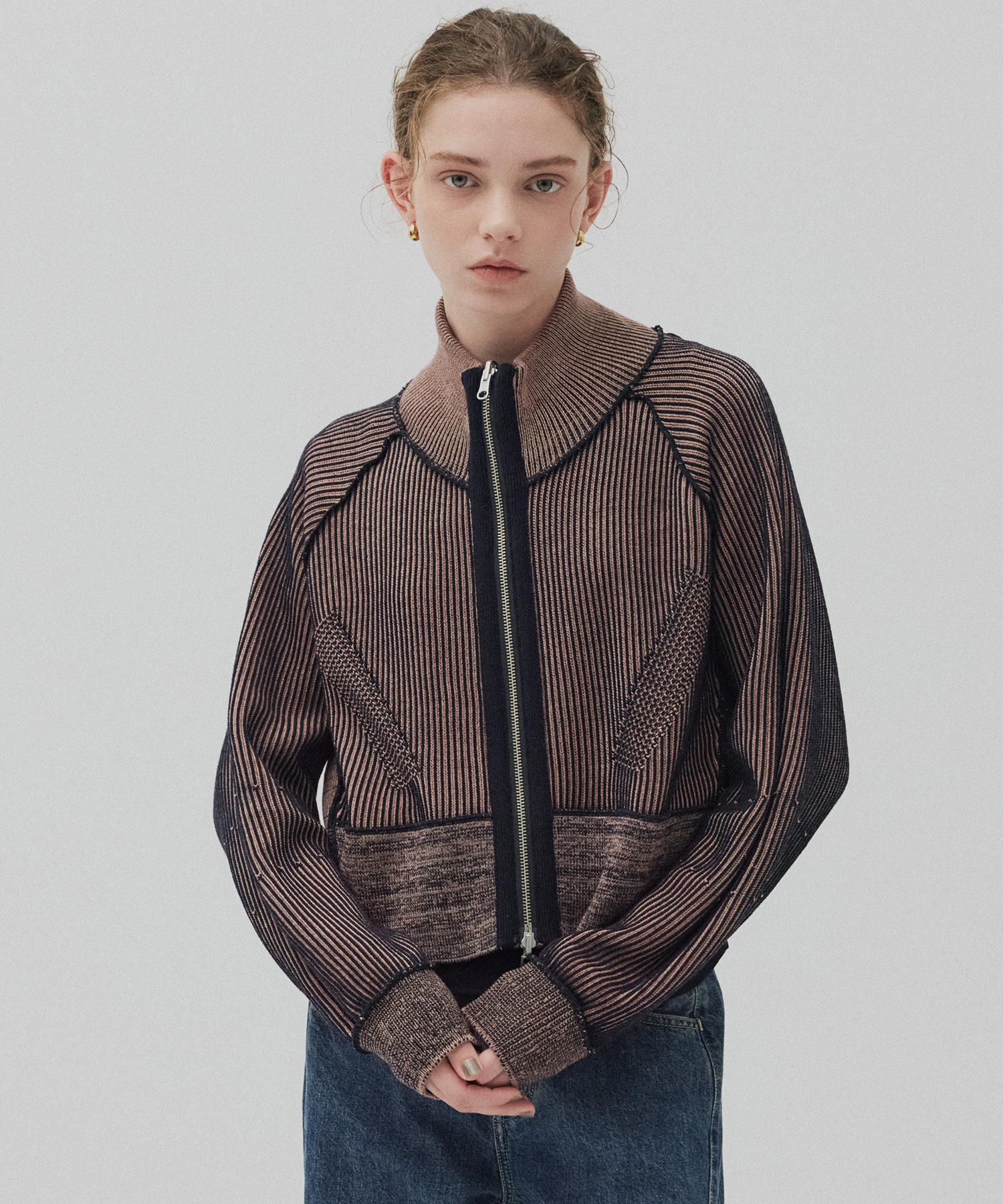 ダブルリブリバードライバーズニット