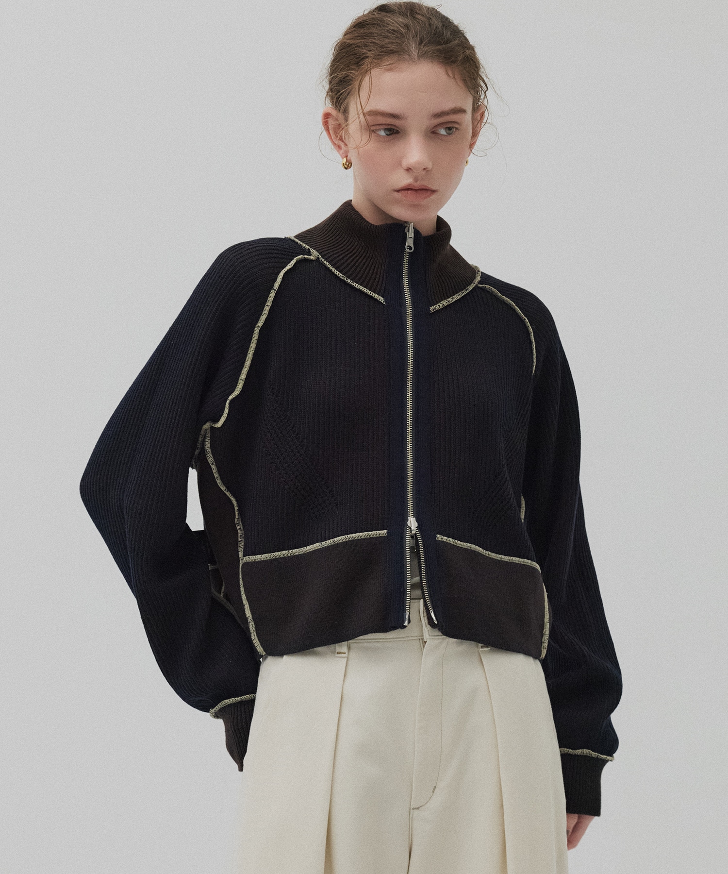 ダブルリブリバードライバーズニット