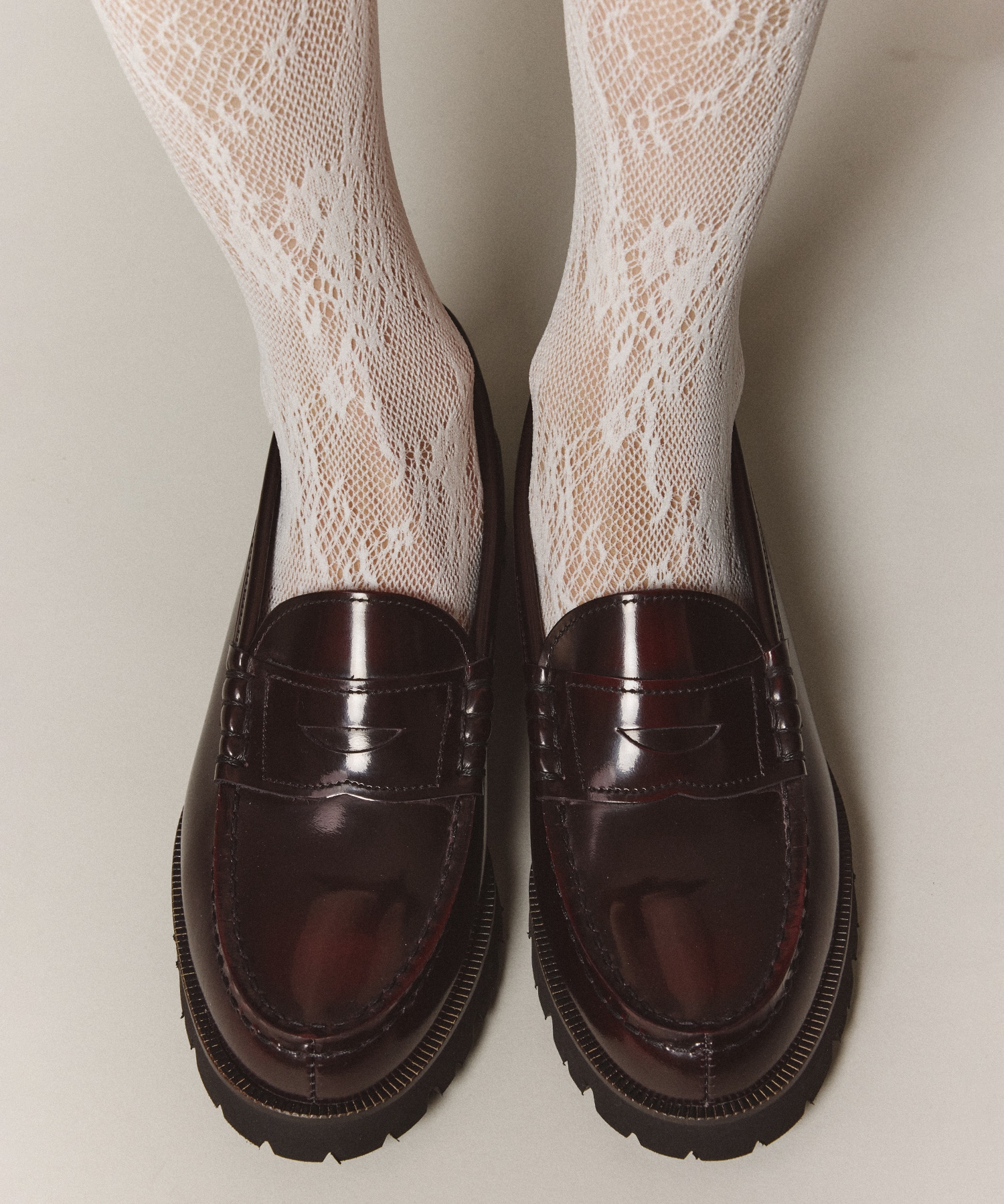 ×HARUTAトラックソールローファー