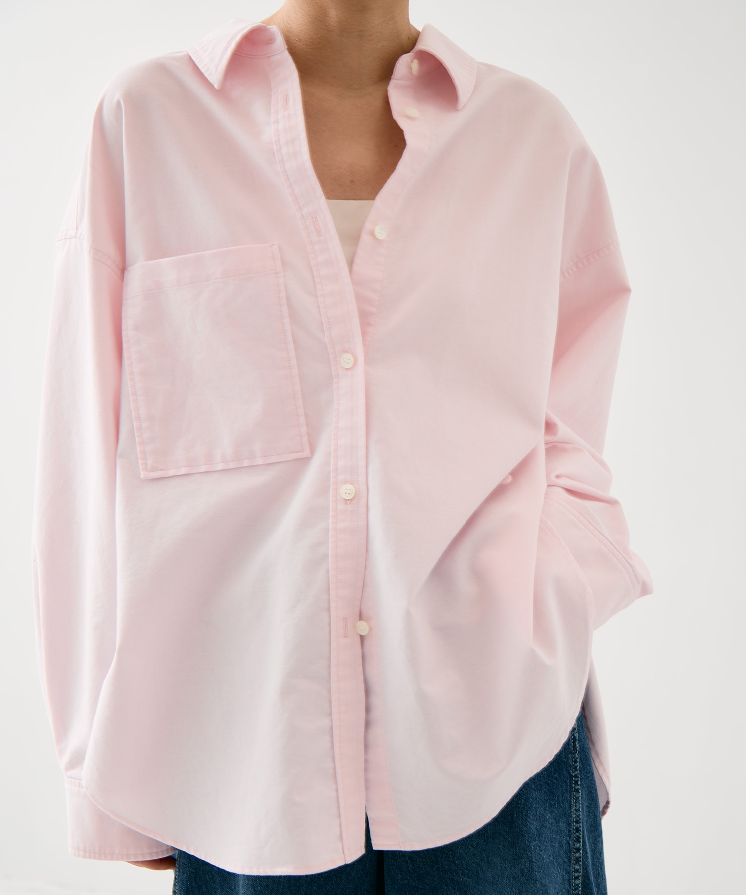 ウォッシュドオックスシャツ