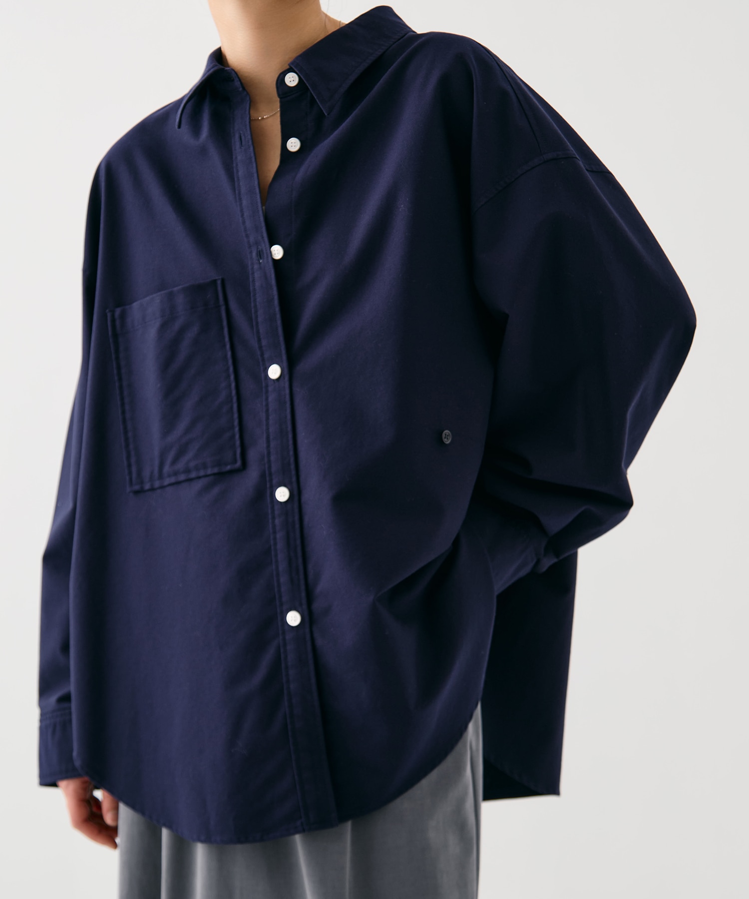 ウォッシュドオックスシャツ