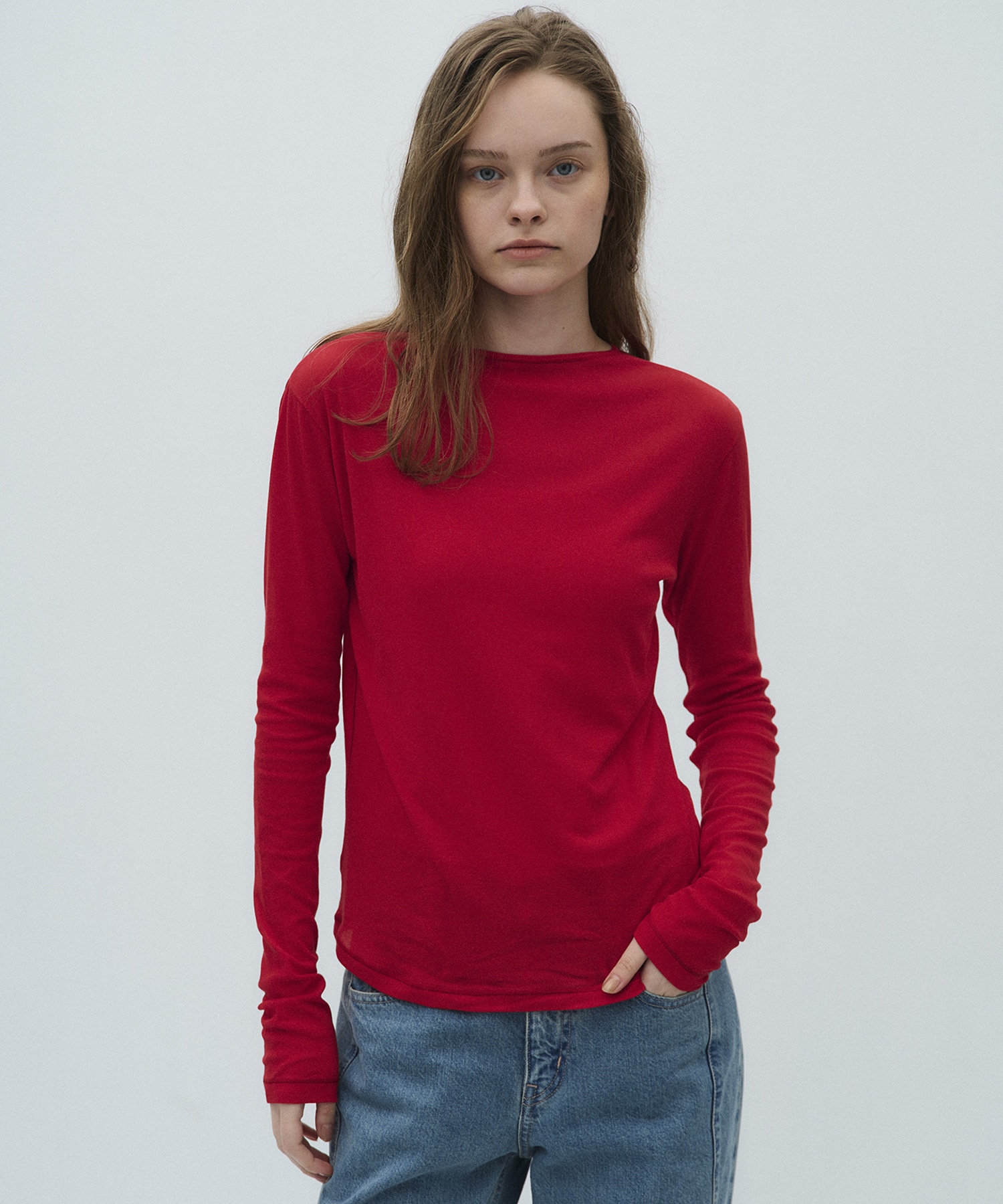 ミニマルコットンシアーTOP