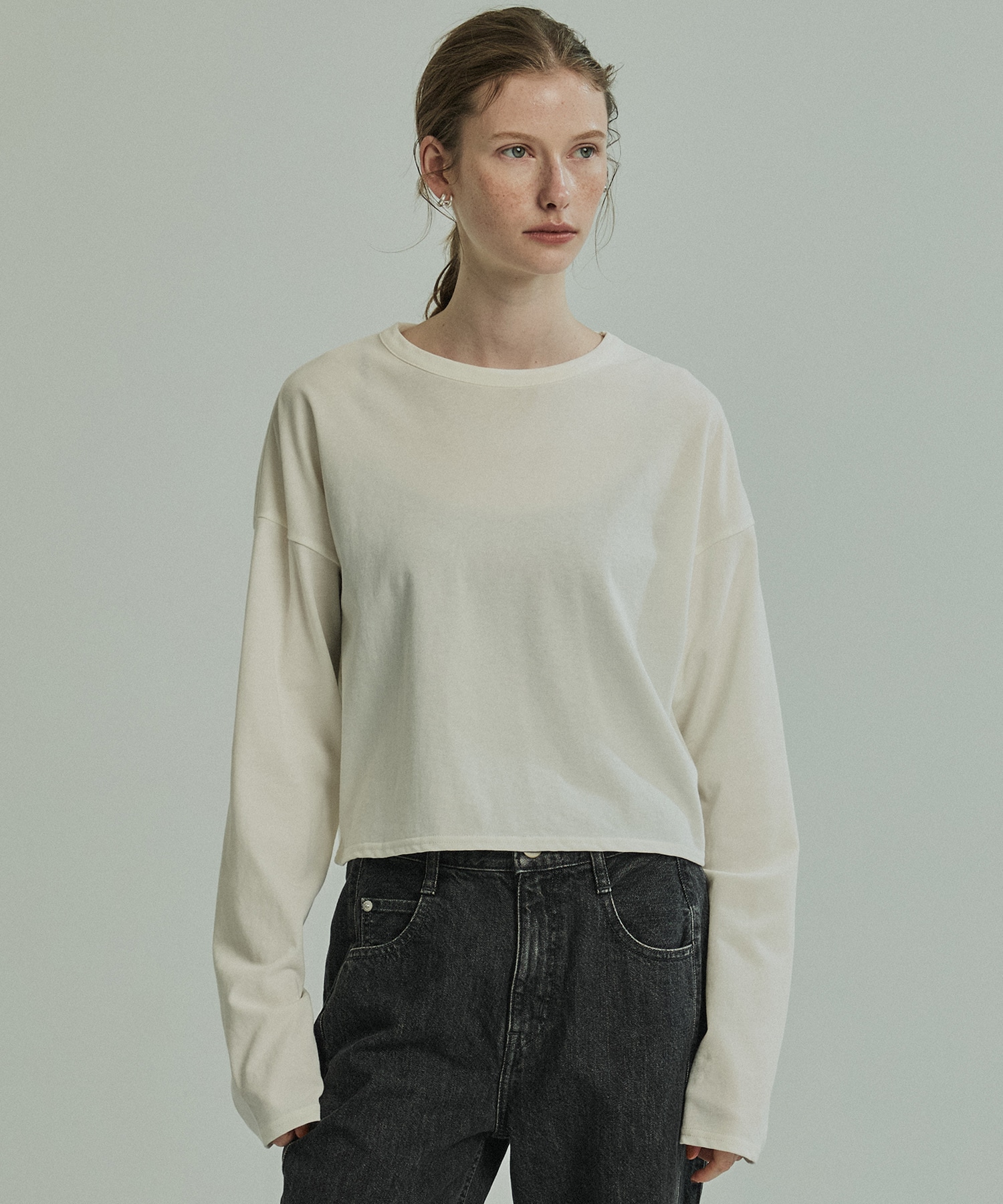 クロップドロンTEE