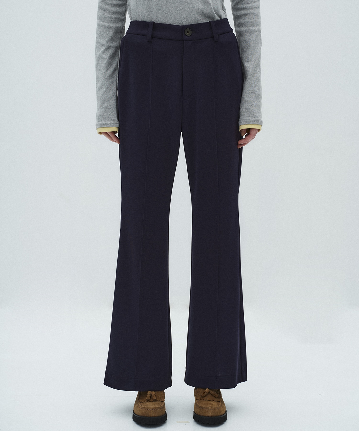 ストレッチハイライズフレアパンツ