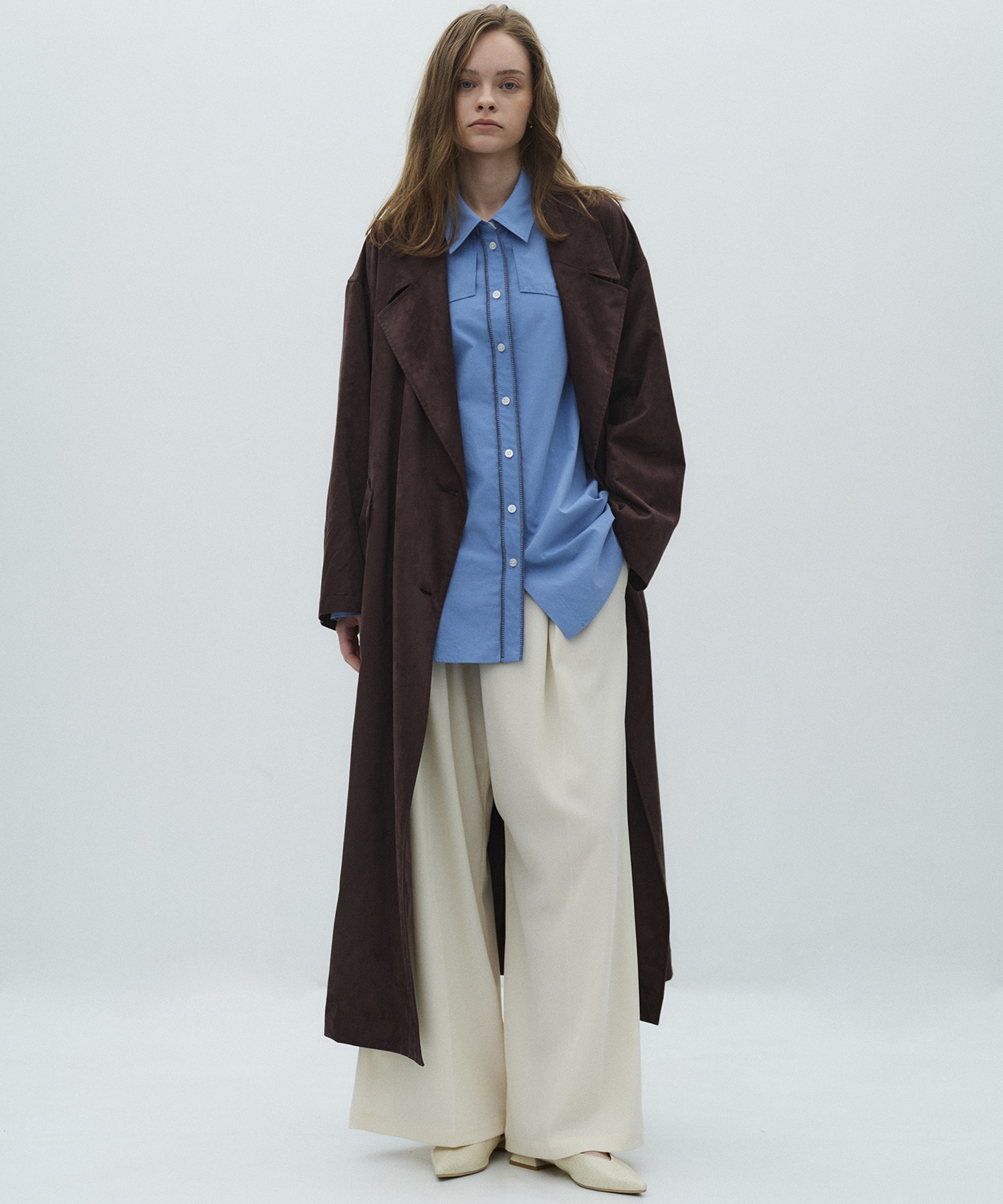 シルキーツイルアシメタックパンツ