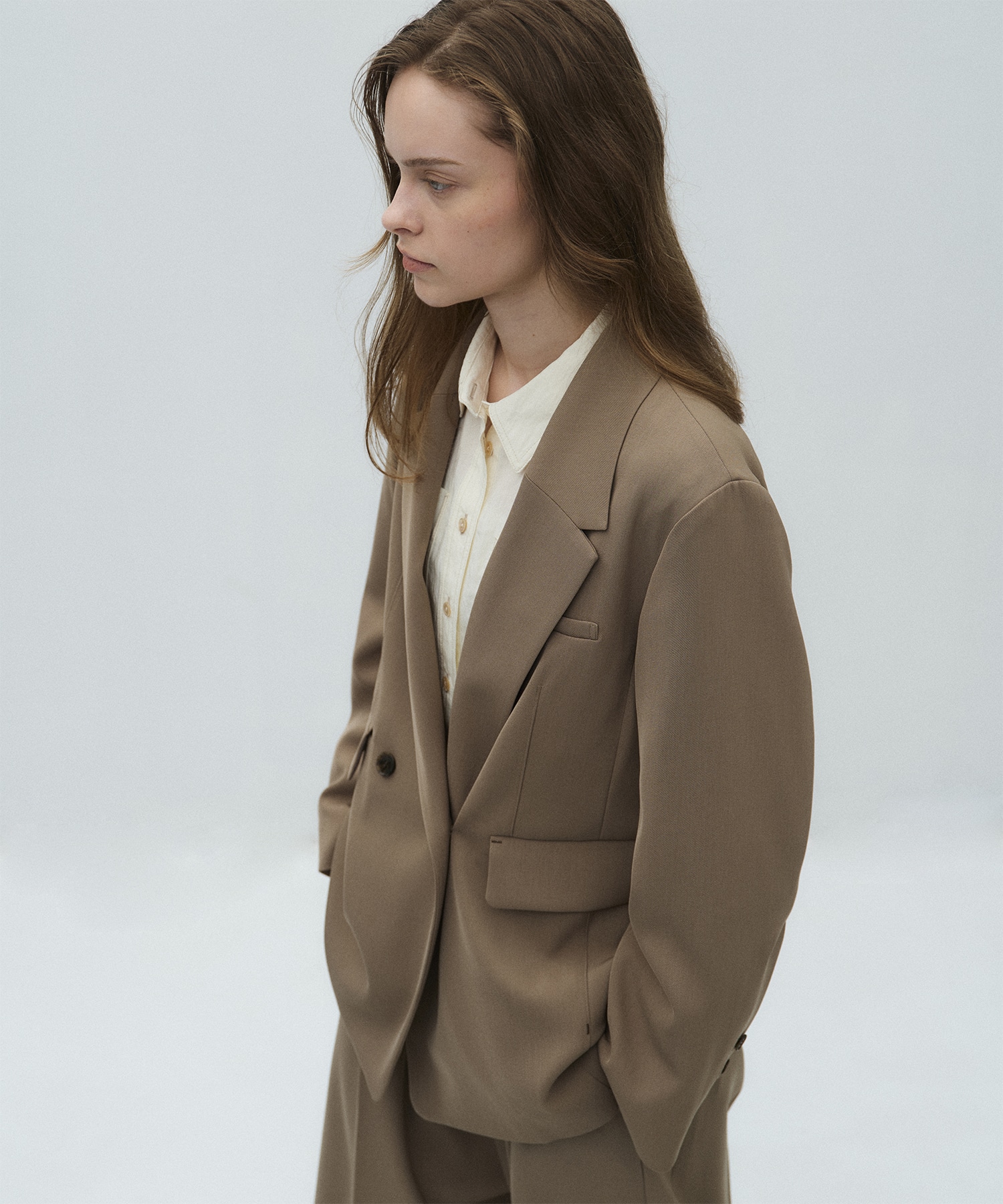 シルキーツイルダブルジャケット