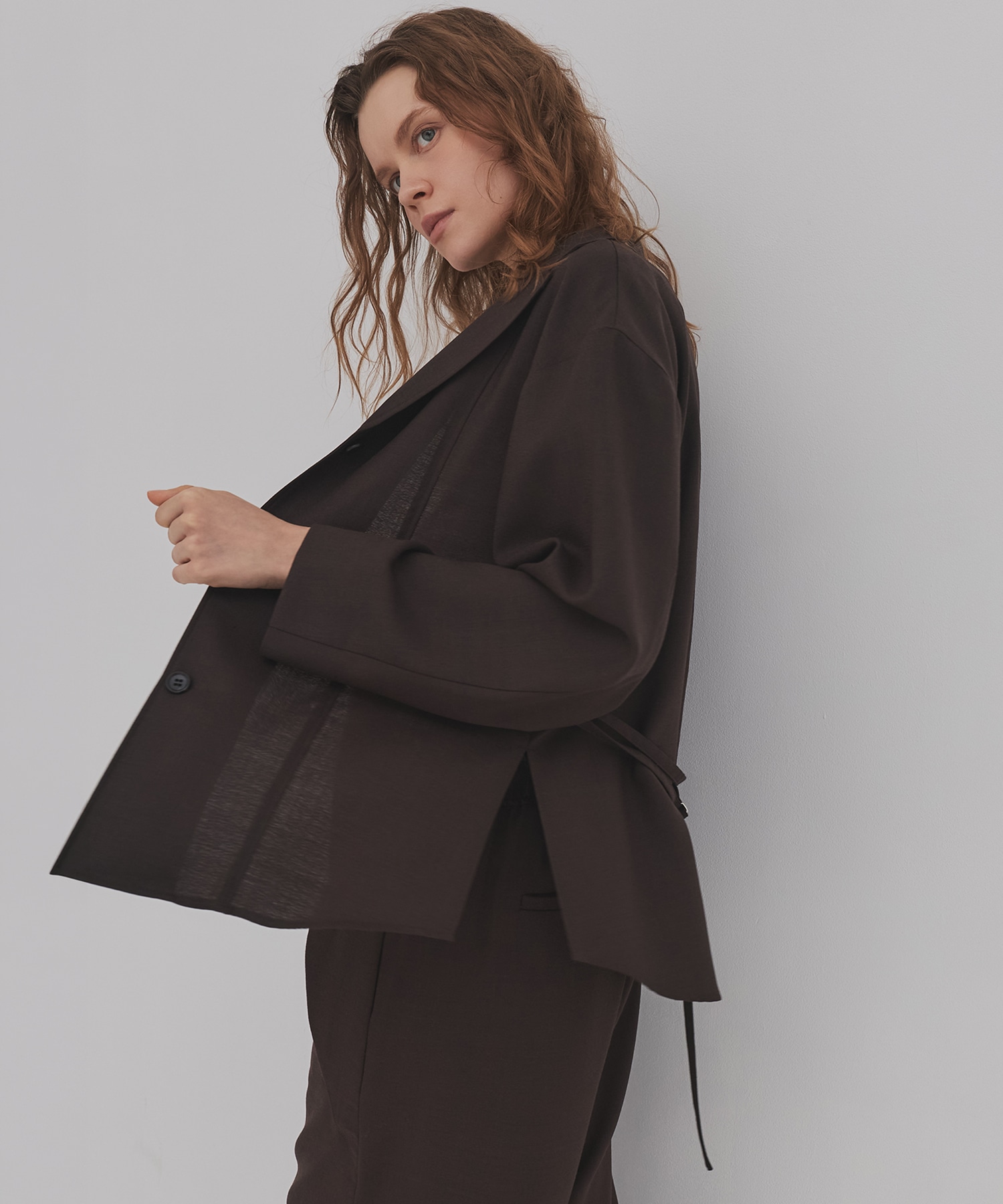 ウールジョーゼットジャケット