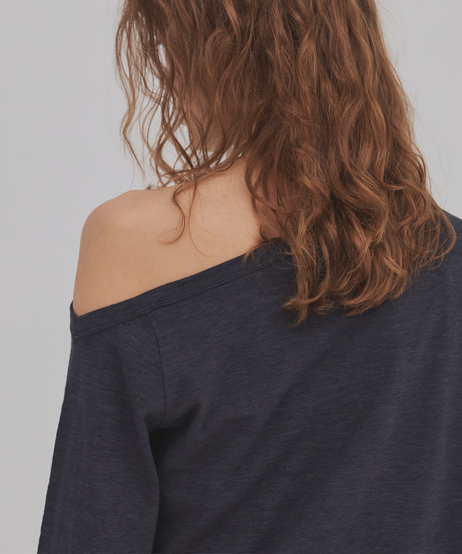 メランジワンショルダーTEE