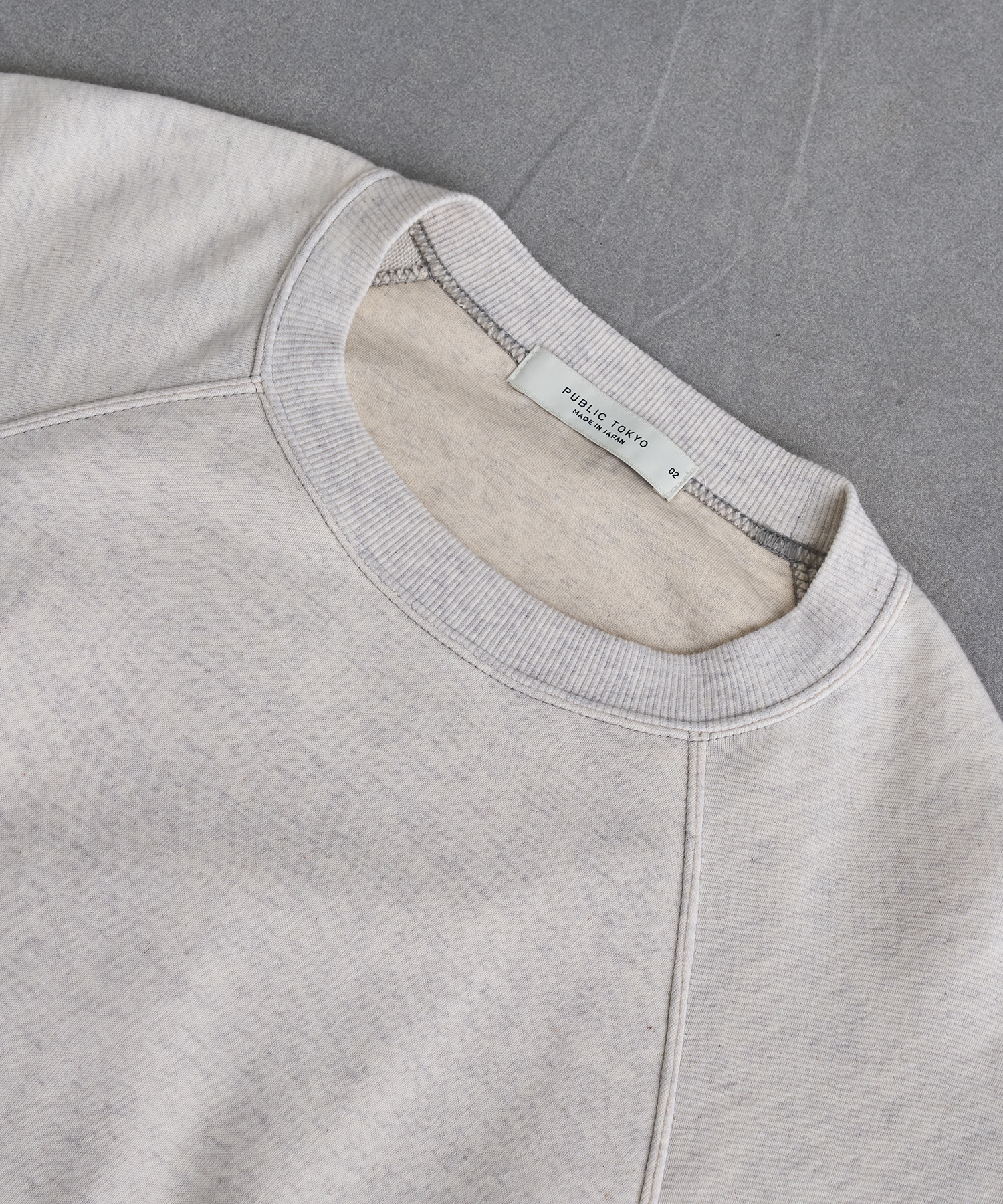 PUBLIC SWEATノンリブソフトスウェット