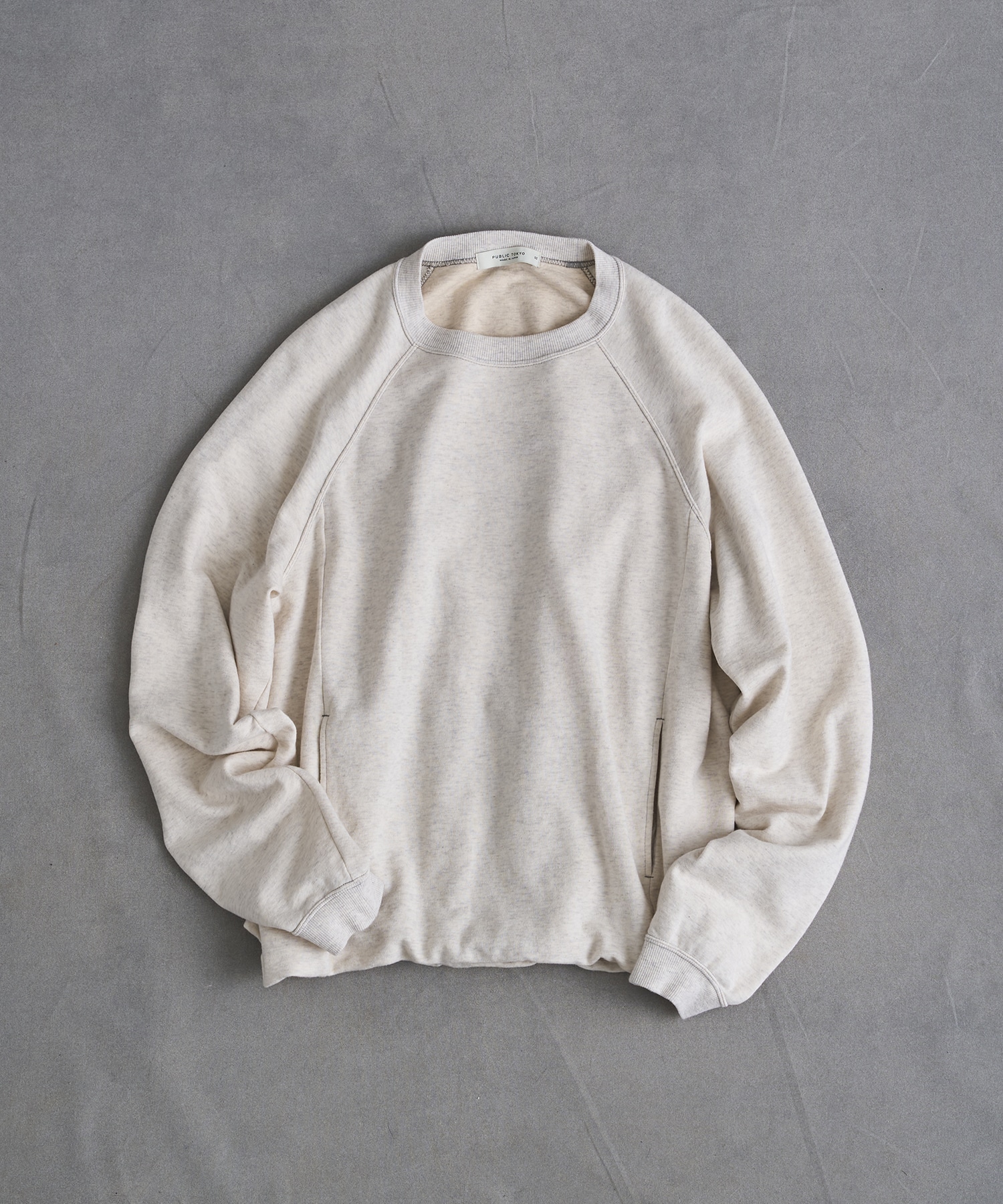 PUBLIC SWEATノンリブソフトスウェット