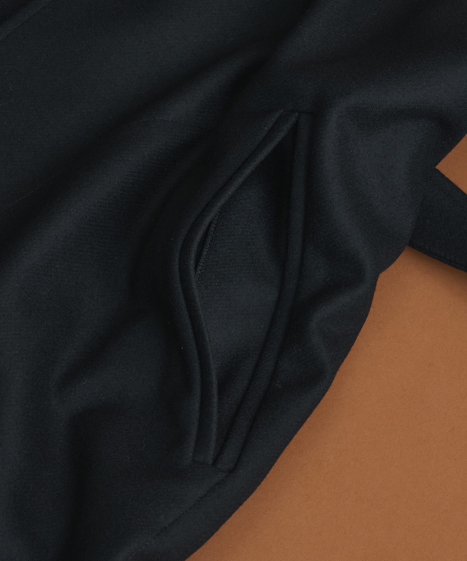 Super140sメルトンオーバーサイズスタンド