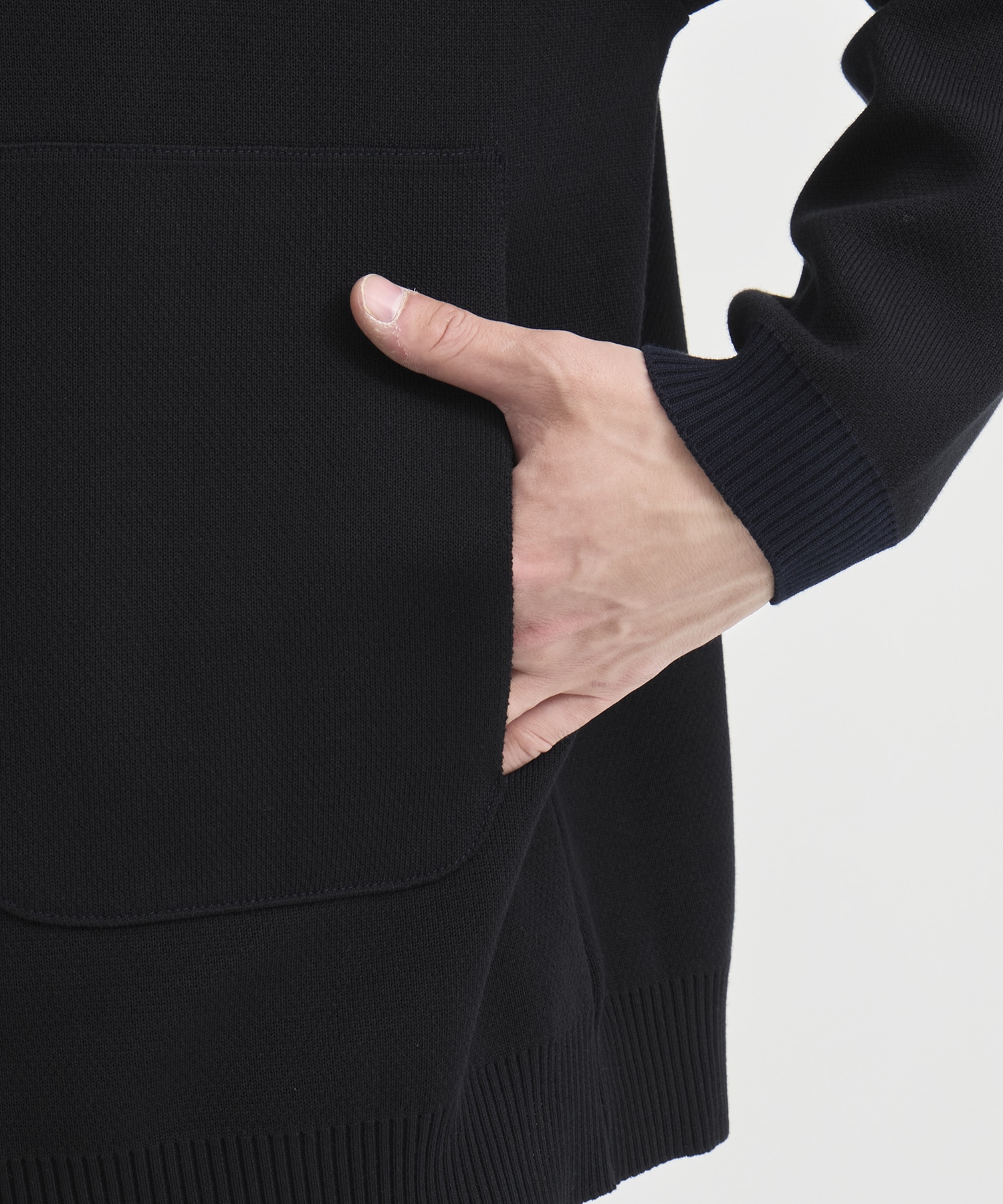 ジップビッグポケットポロカーデ