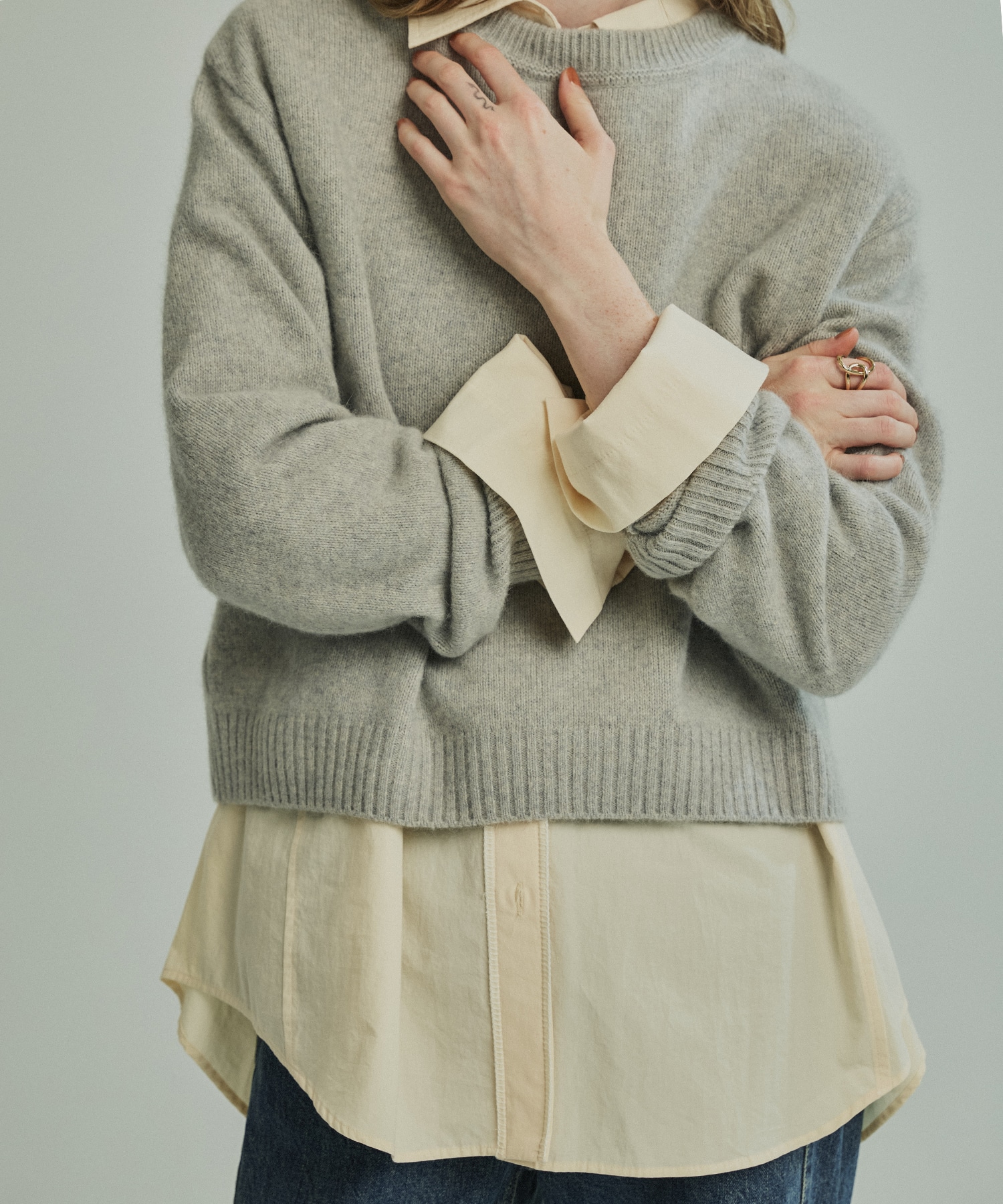 クラフトステッチオーバーシャツ