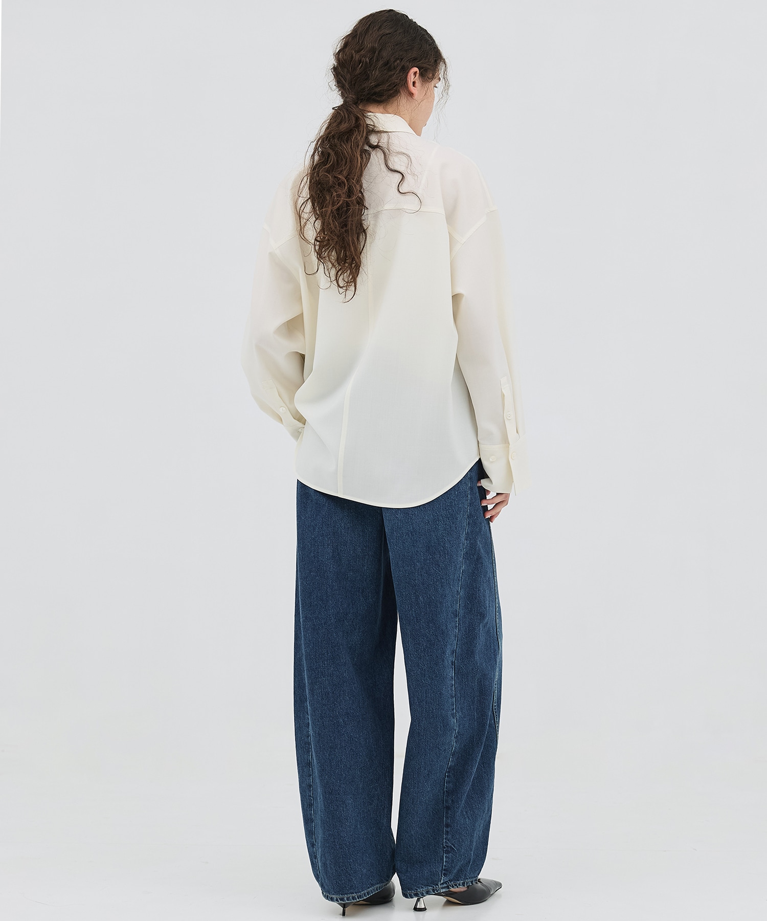 ワイドカフスボウタイシャツ