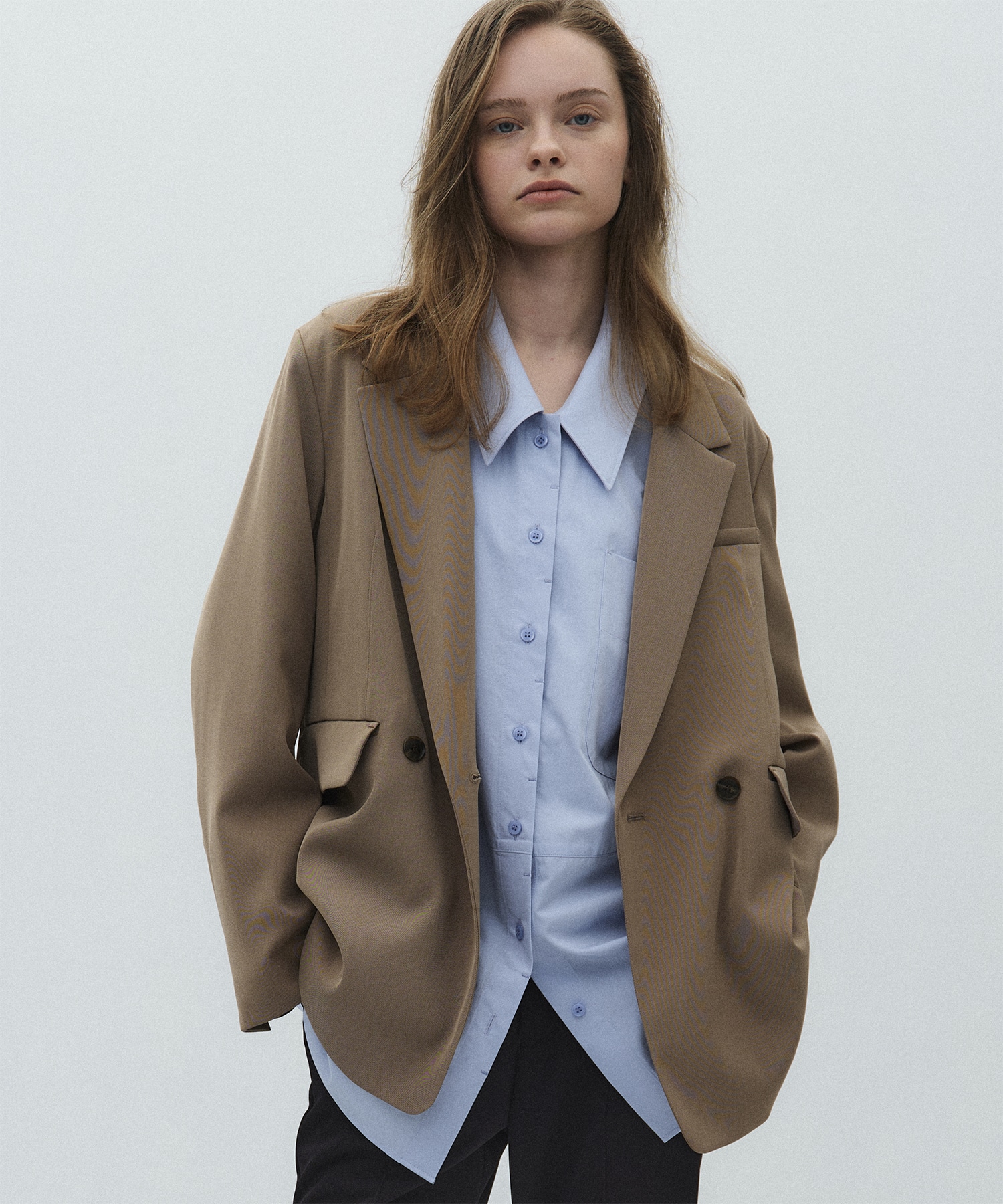 シングルポケットオーバーシャツ