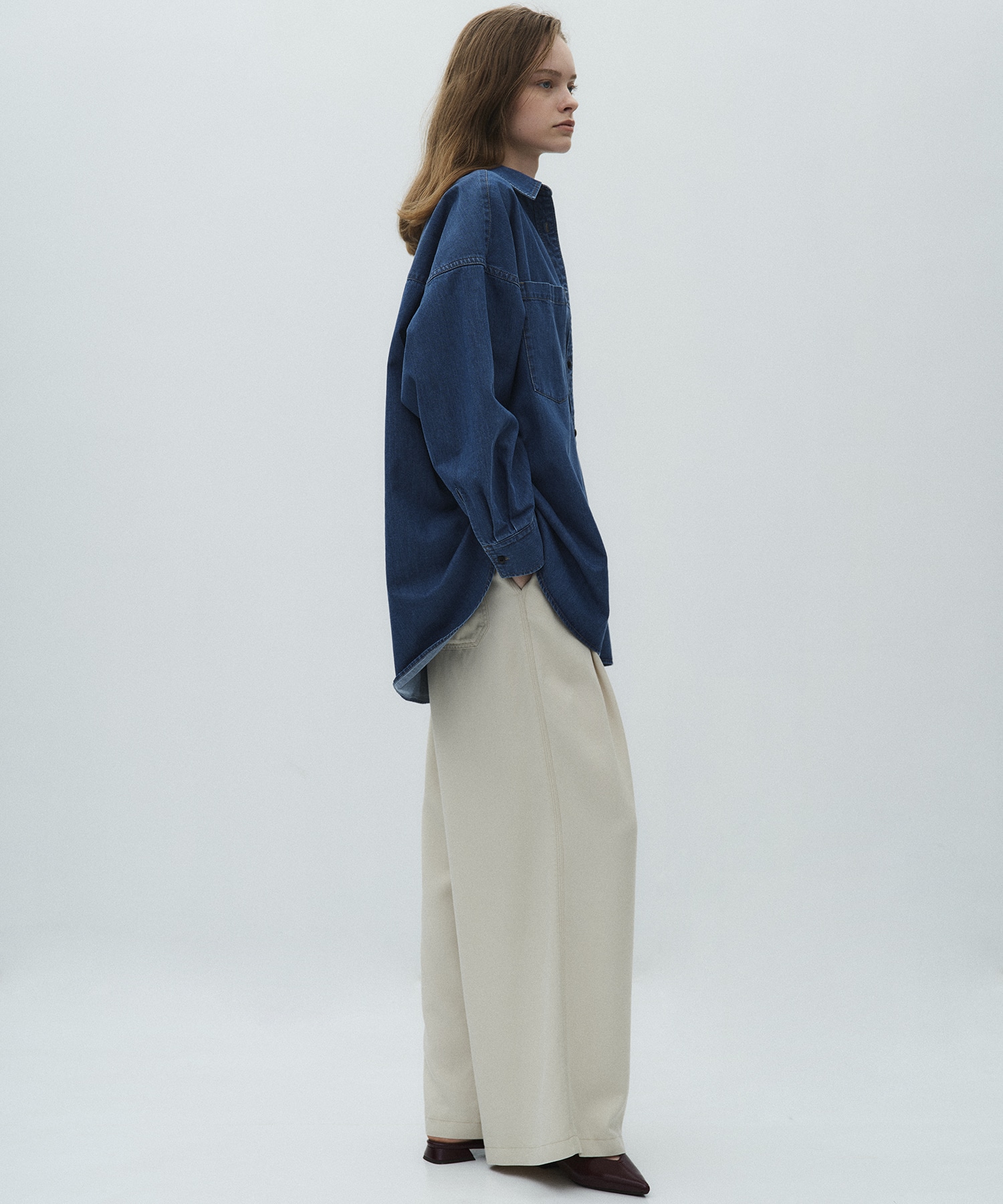 オーバーサイズデニムシャツ