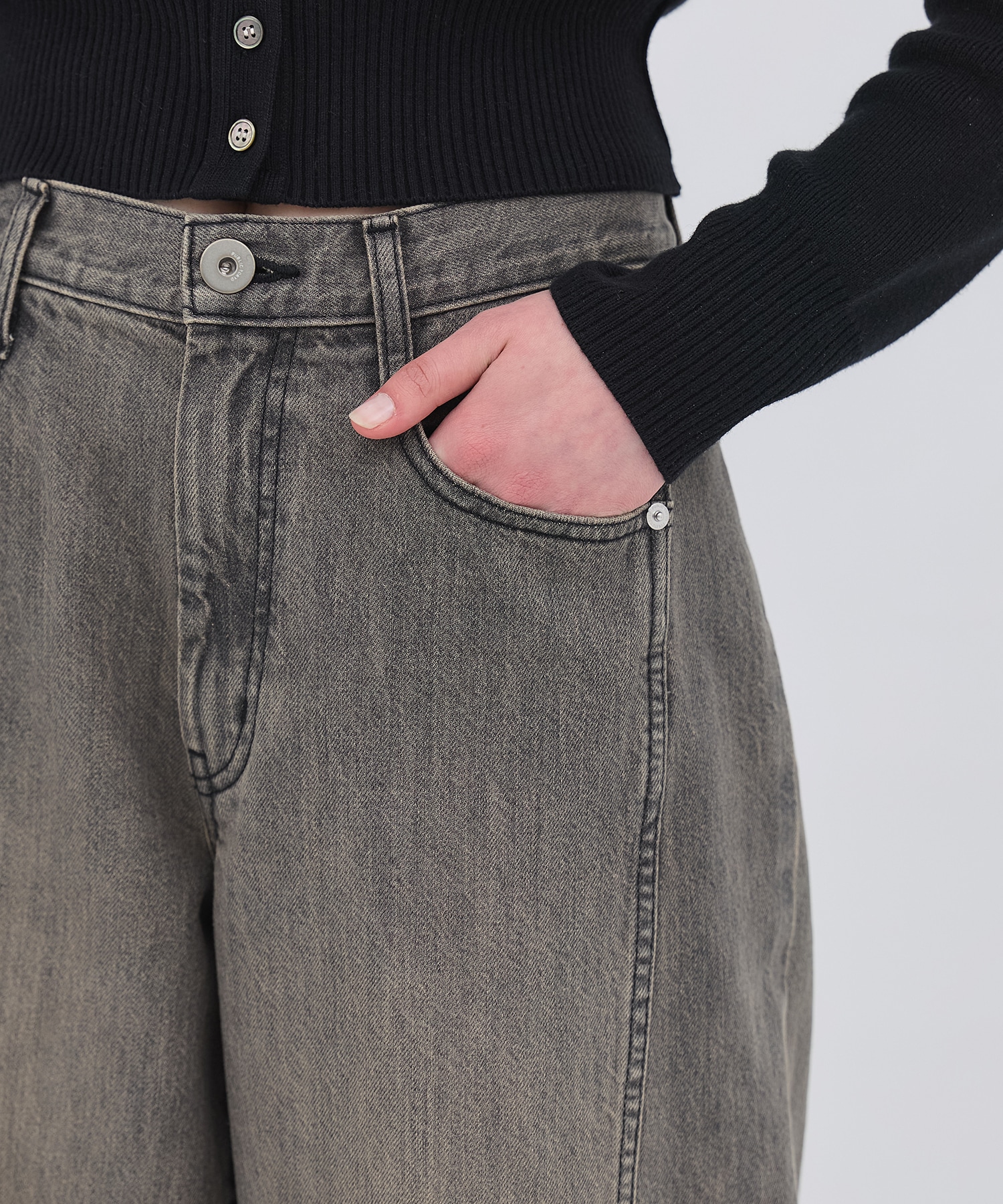 PUBLIC DENIM GRY CURVE