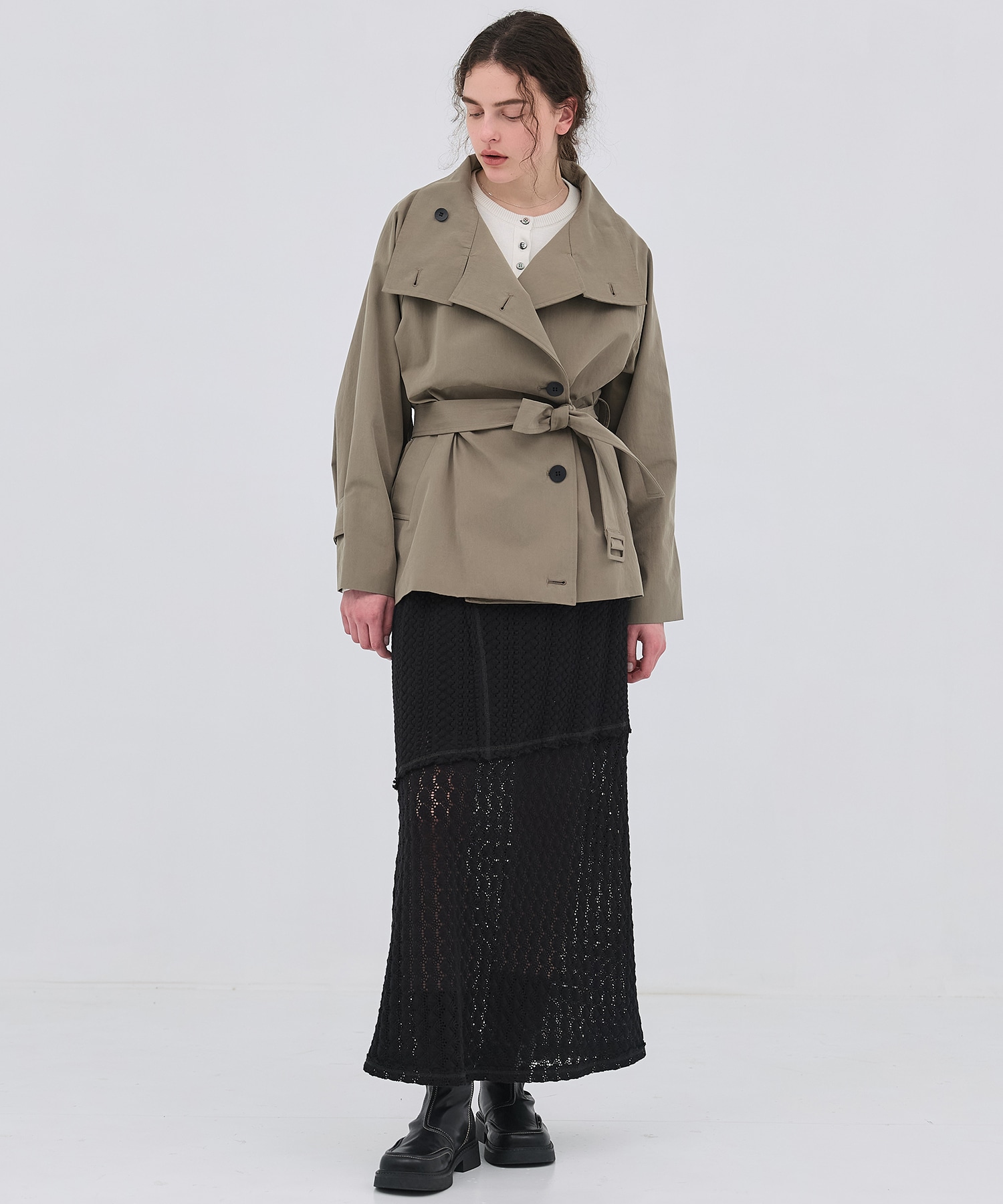 コットンレースマーメイドスカート