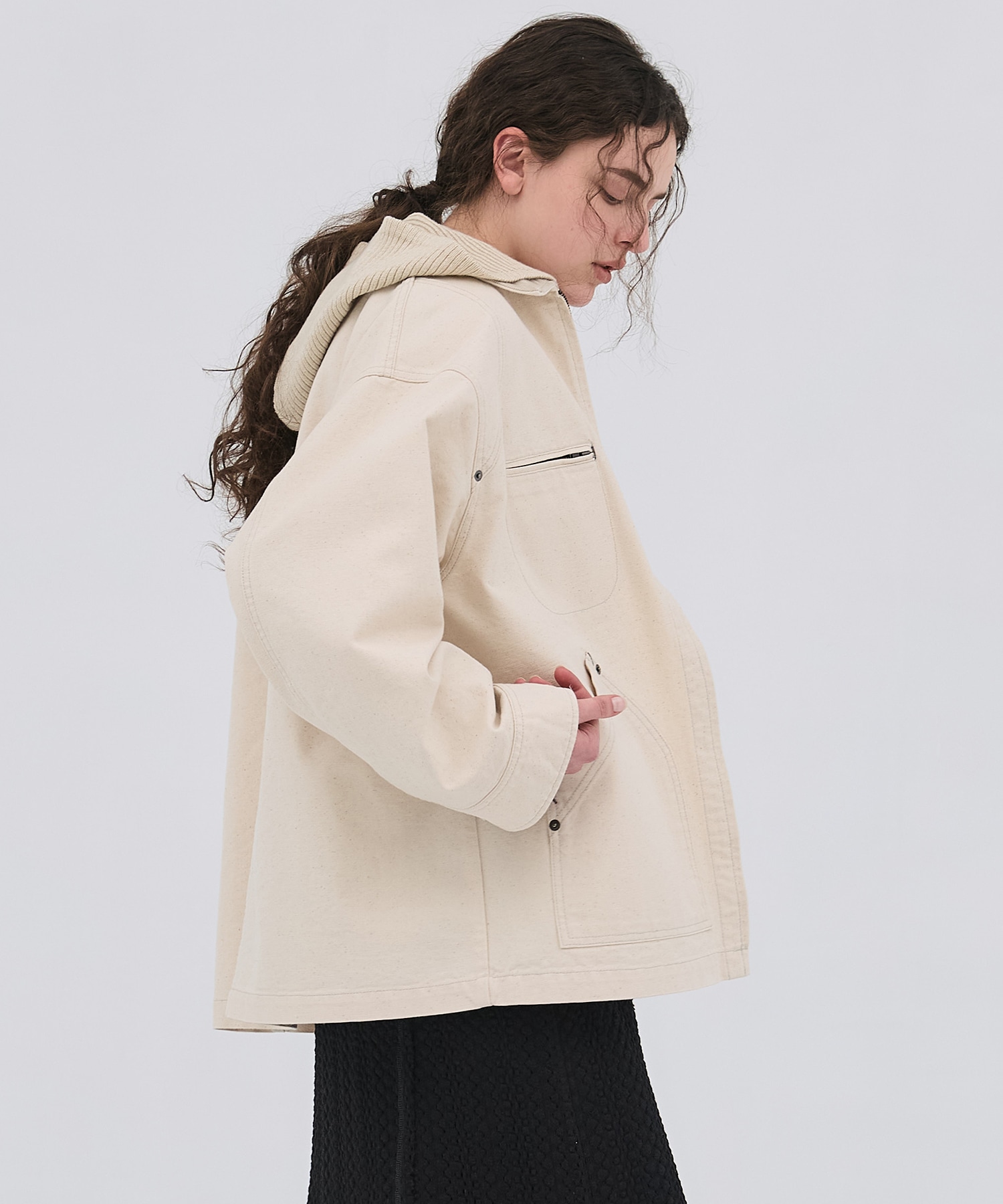 ジップカバーオールブルゾン