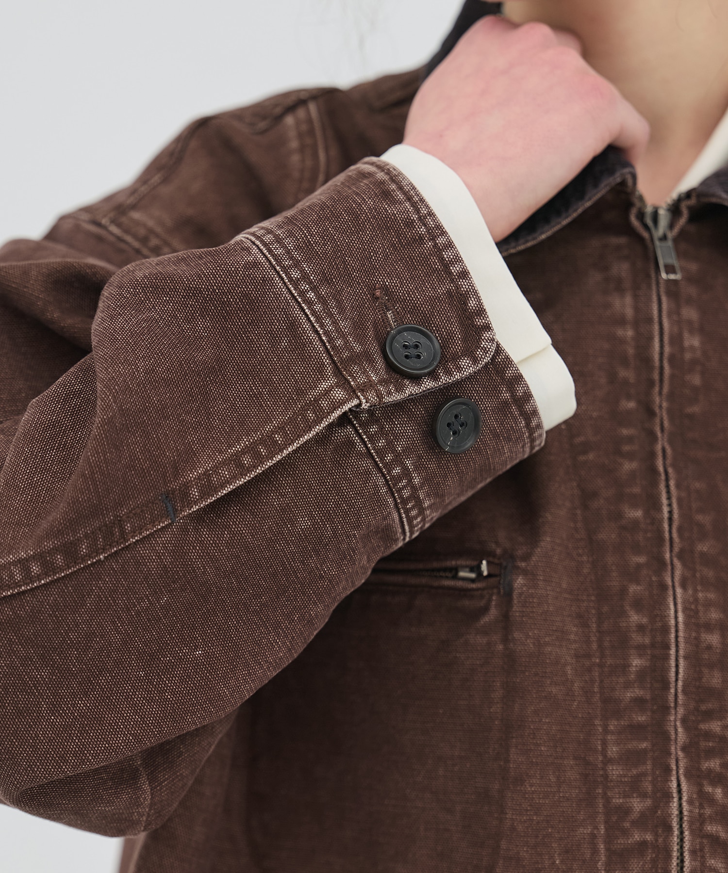 ジップカバーオールブルゾン