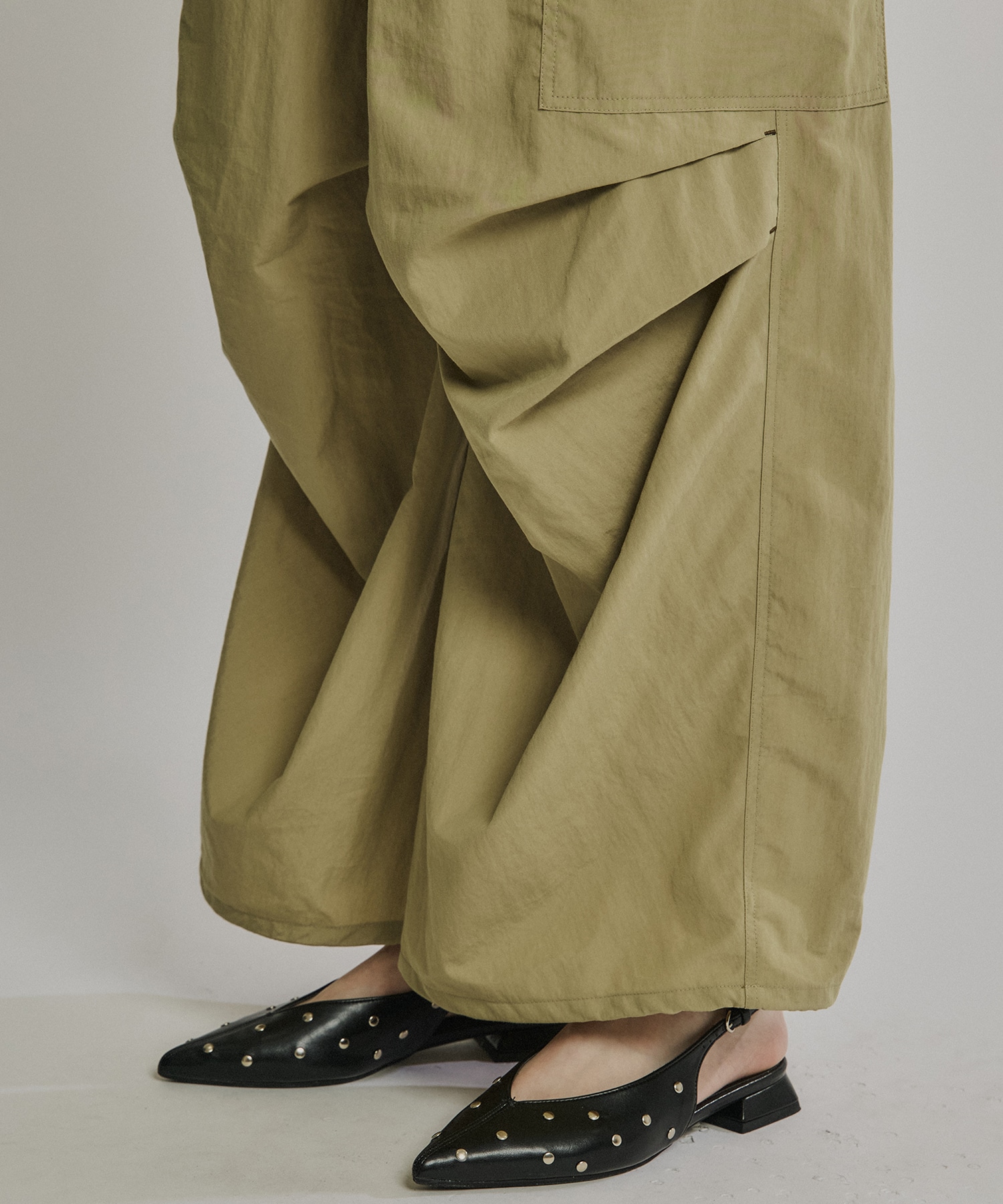 コットンナイロンカーゴパンツ