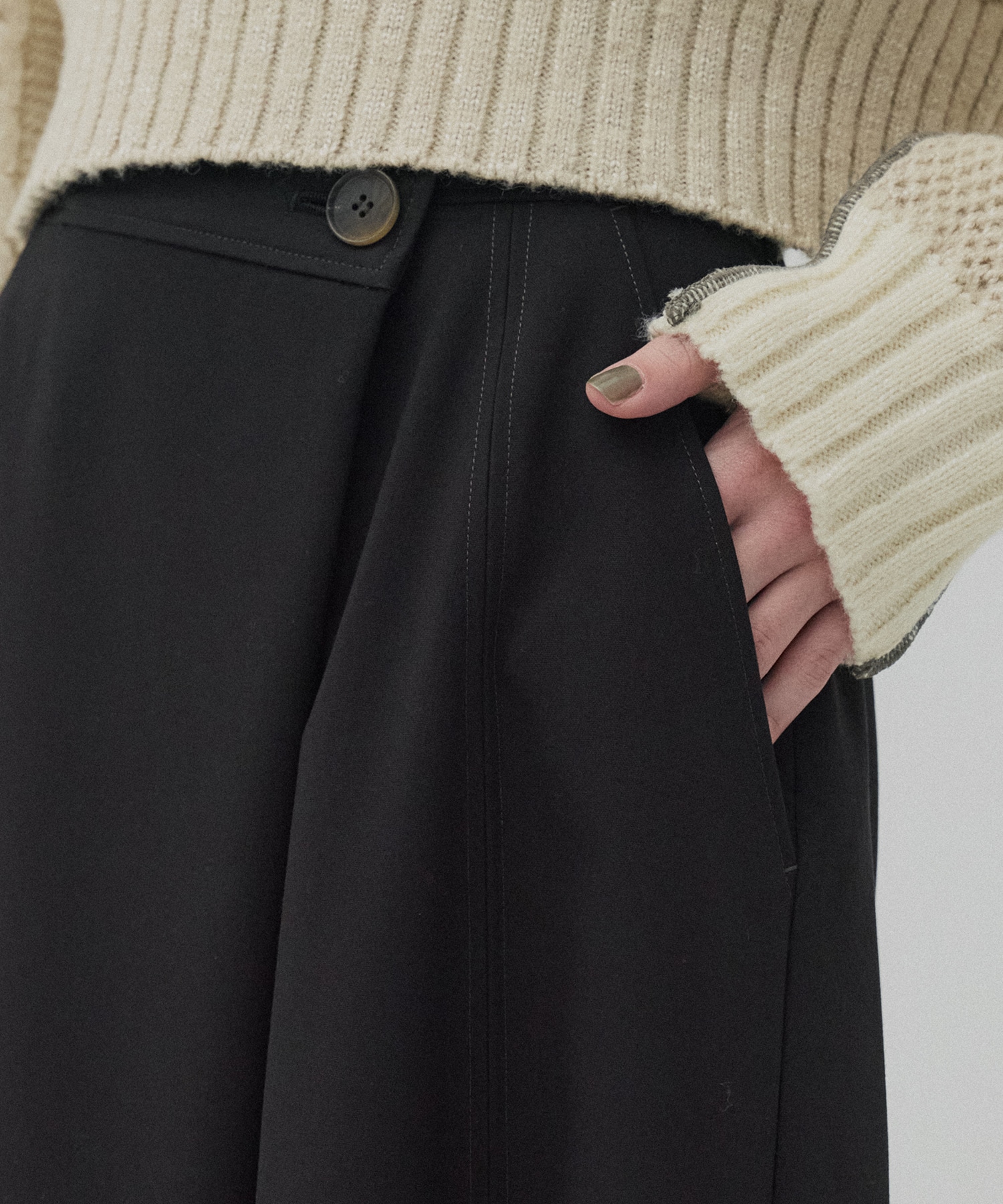 ラップフレアスカート