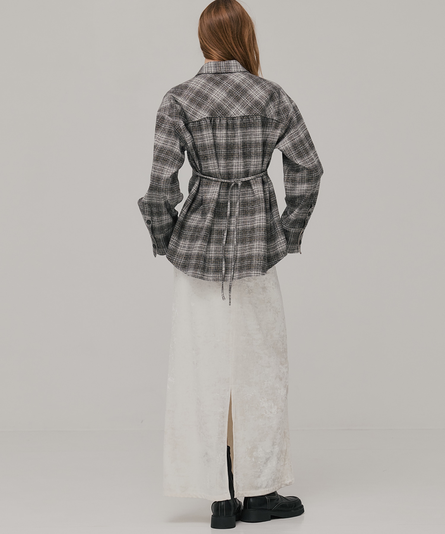 ソフトネルオーバーチェックシャツ