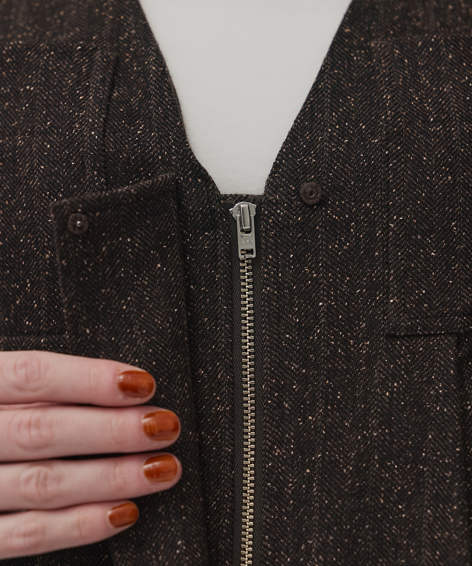 Vネックジャンパースカート