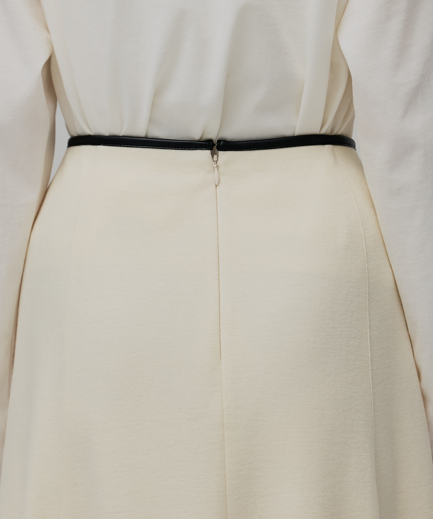 ウールジャージフレアスカート