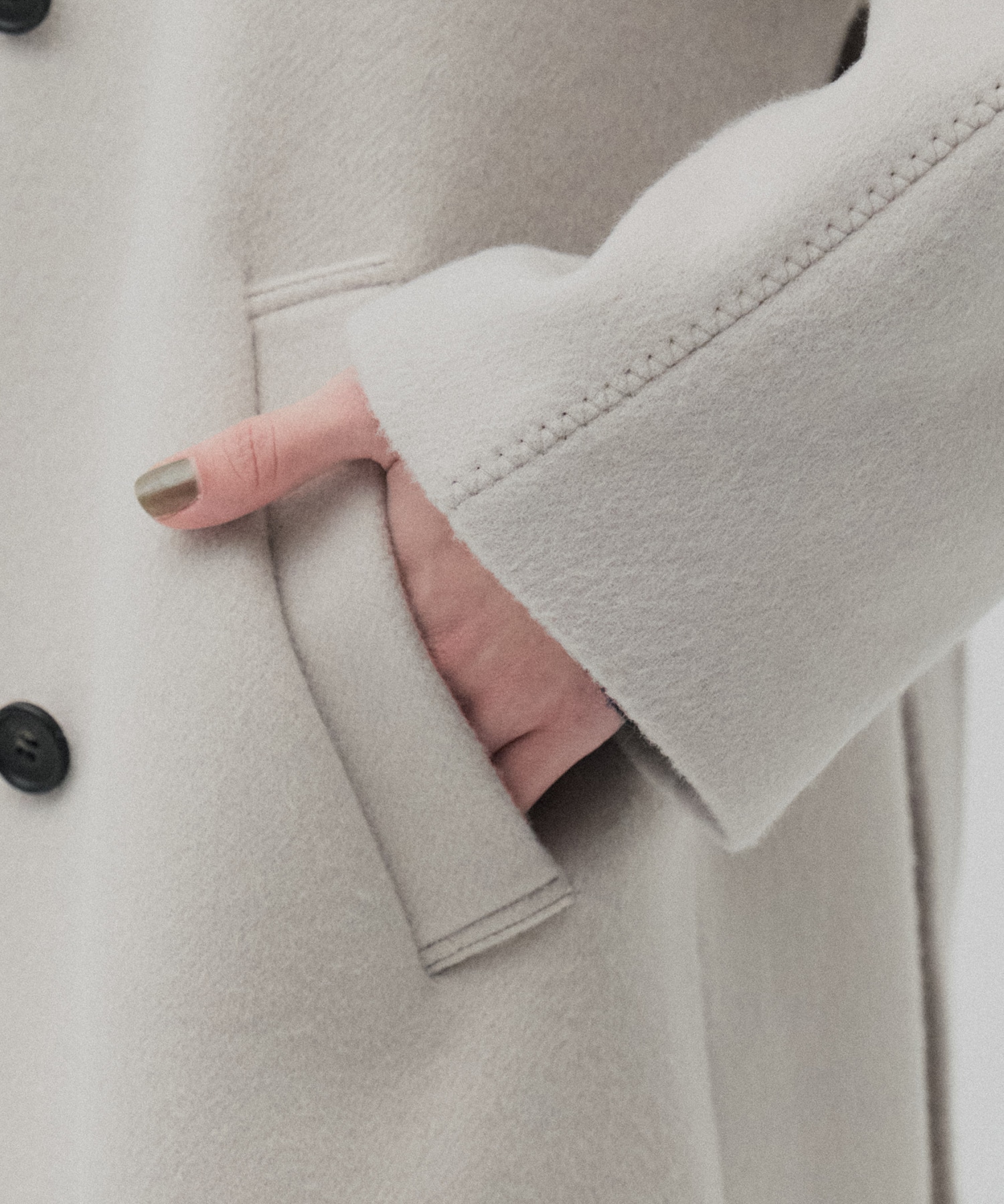 SUPER140アシメオーバーヨークコート