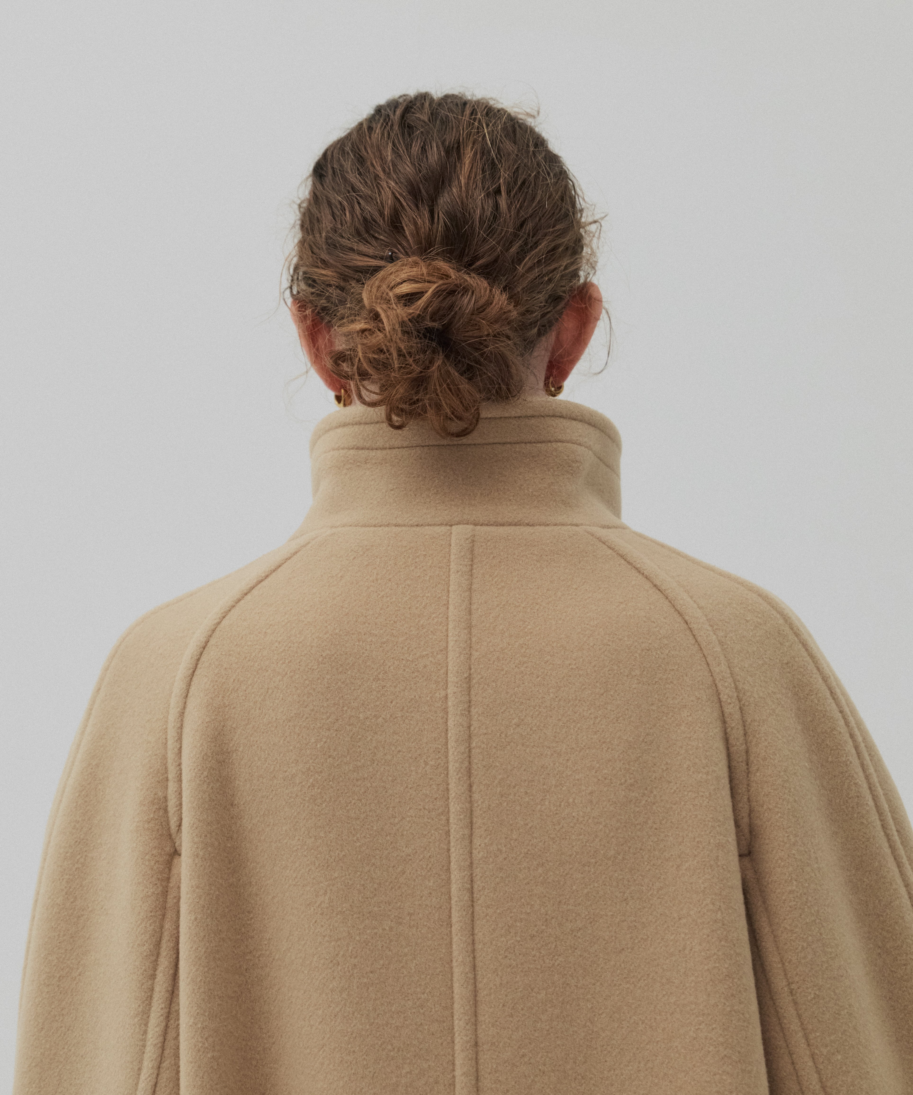 SUPER140スタンドカラーコート