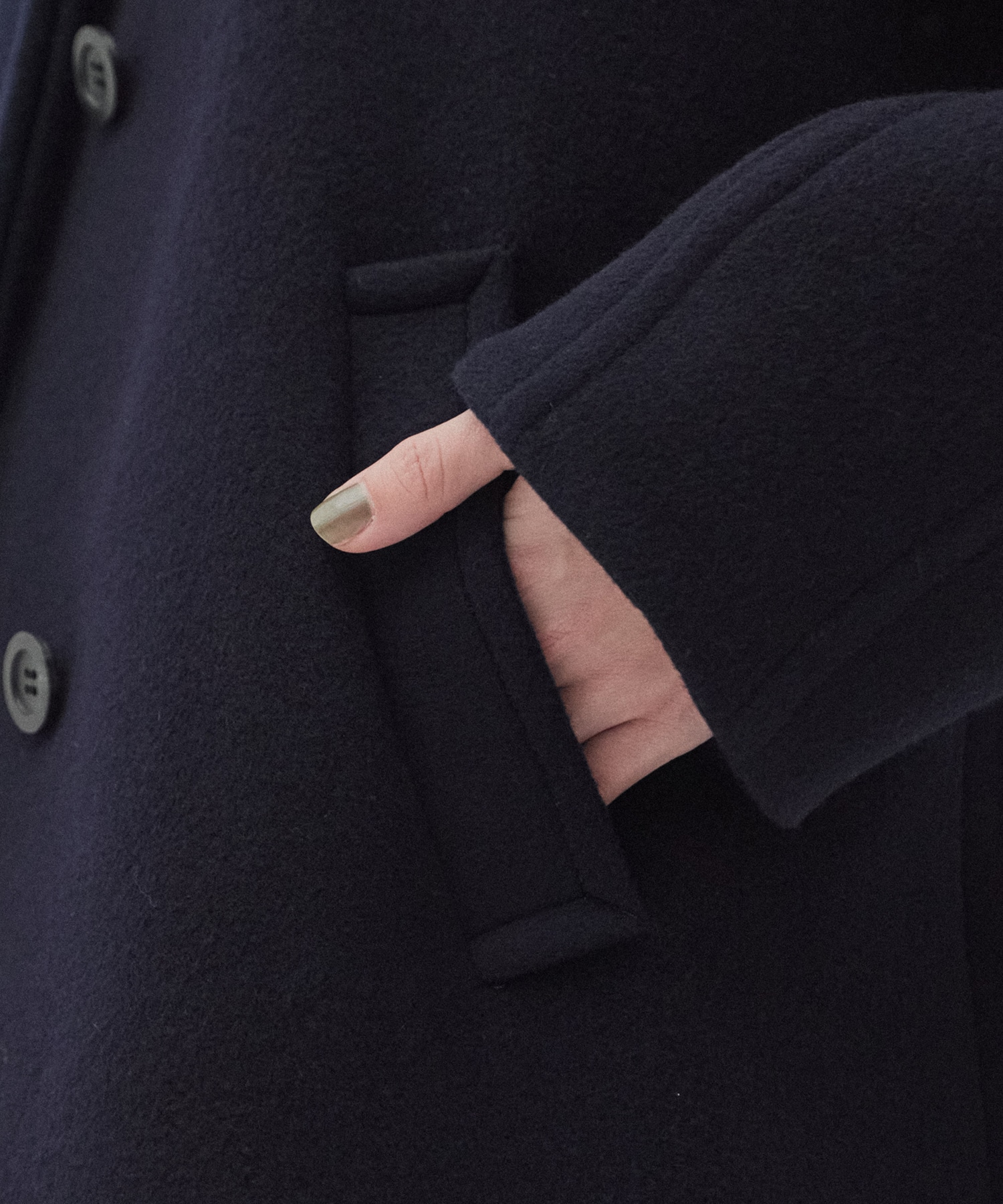 SUPER140スタンドカラーコート