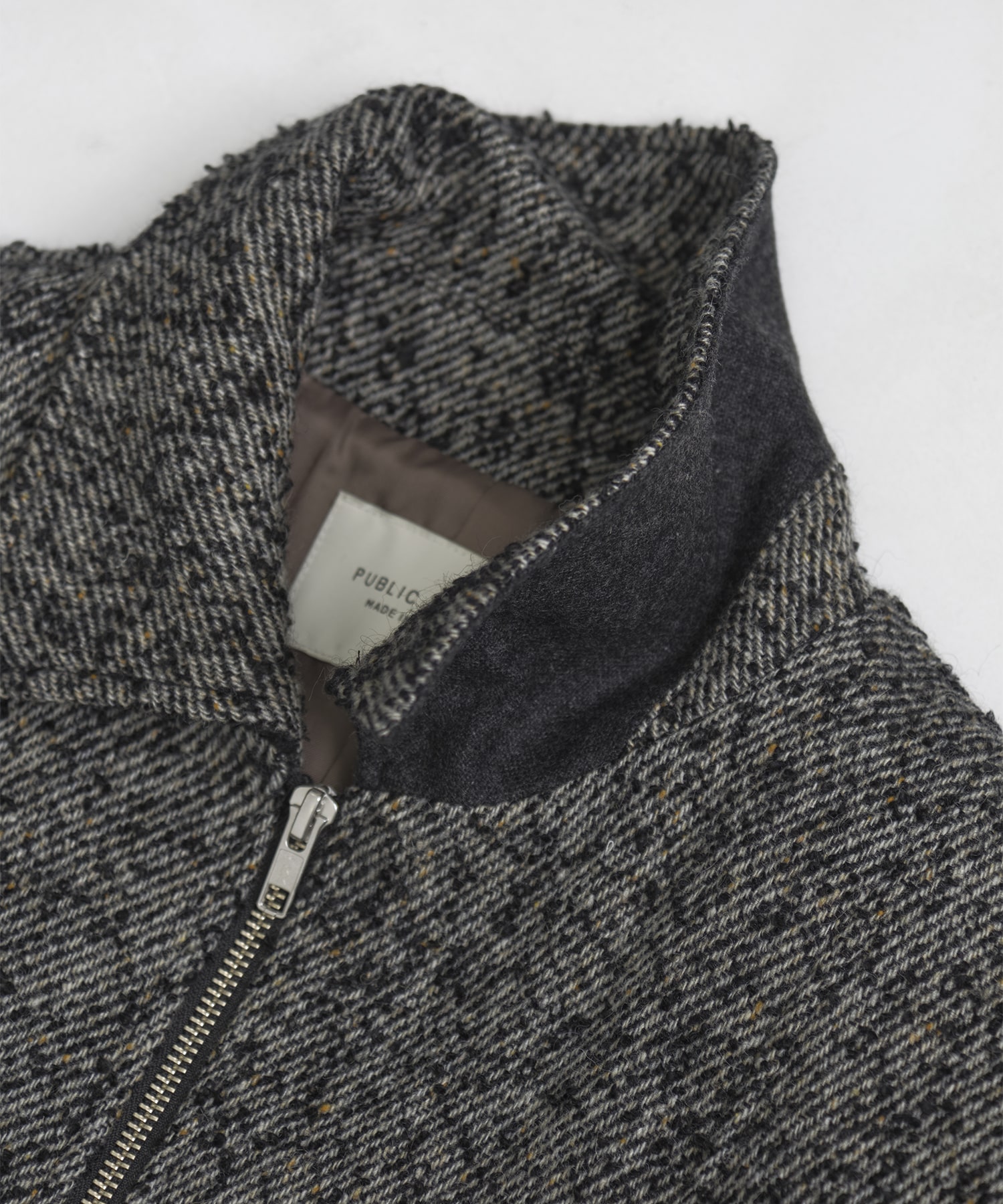 ウールジップタックショートコート