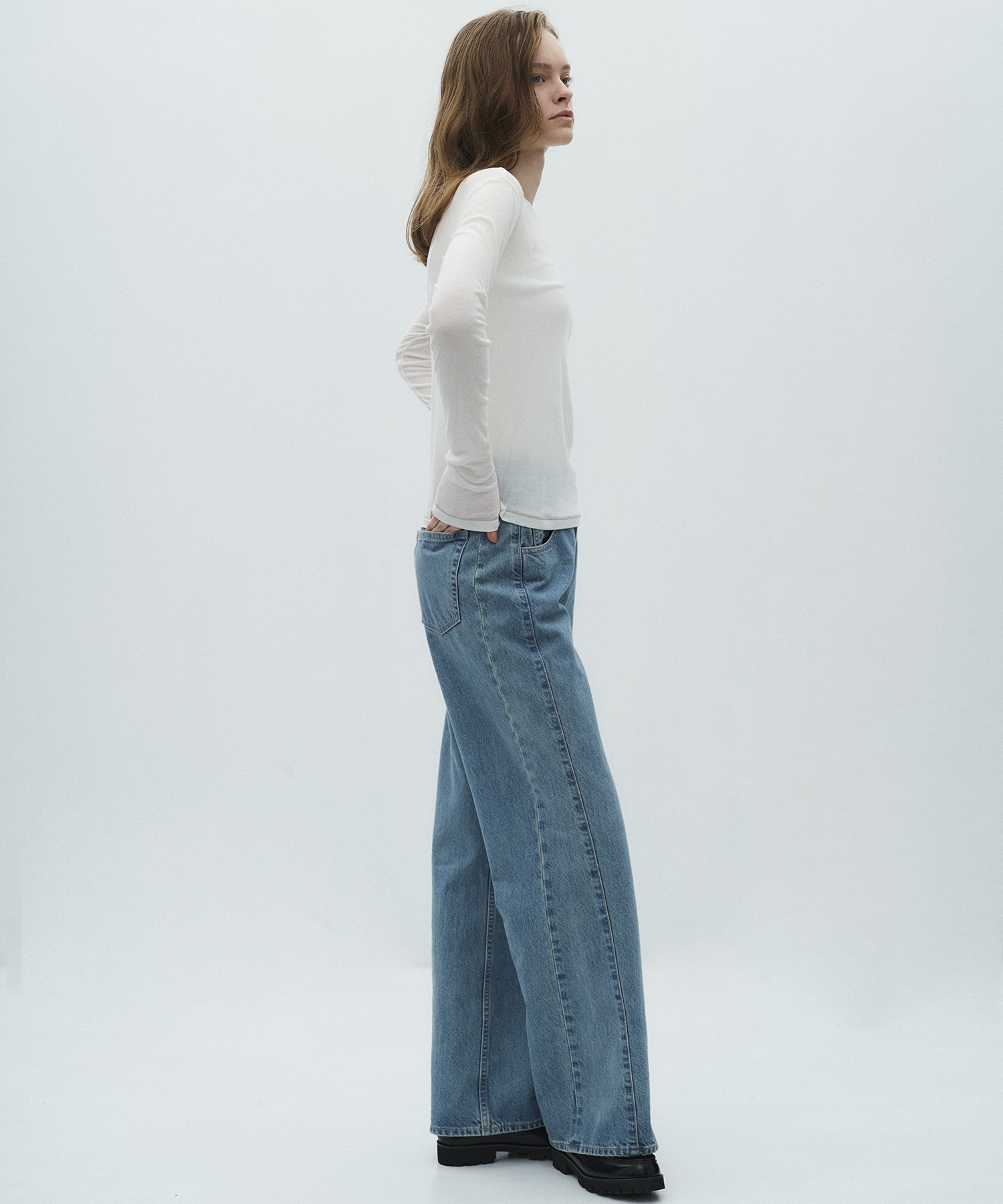 ミニマルコットンシアーTOP