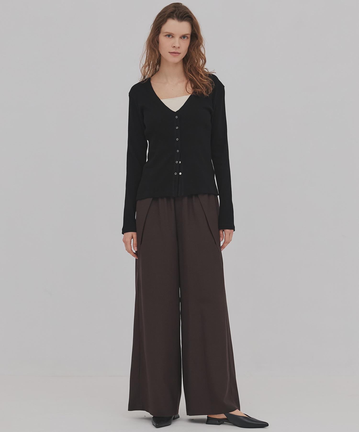 リングドットVネックトップス