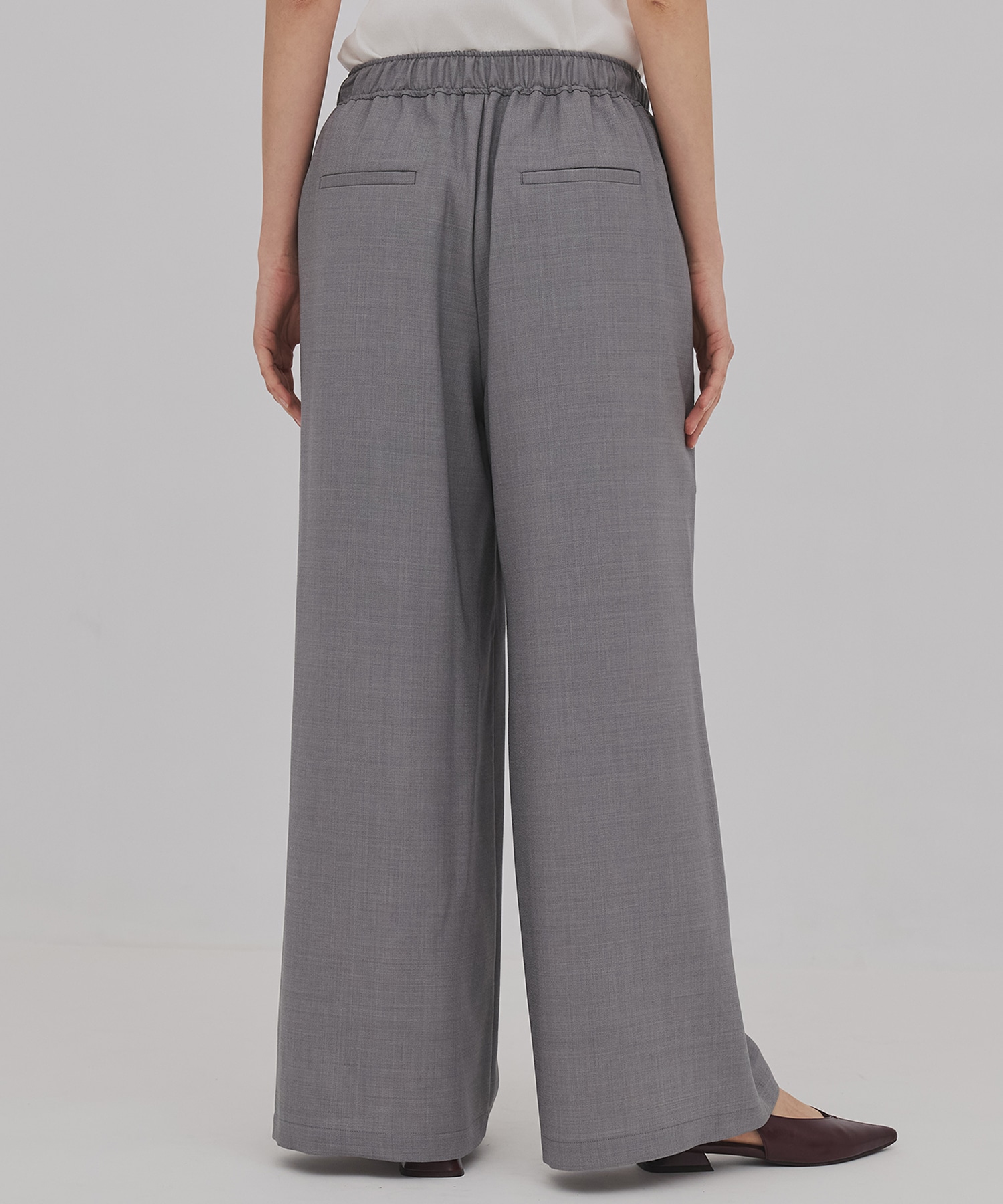 ウールジョーゼットパンツ