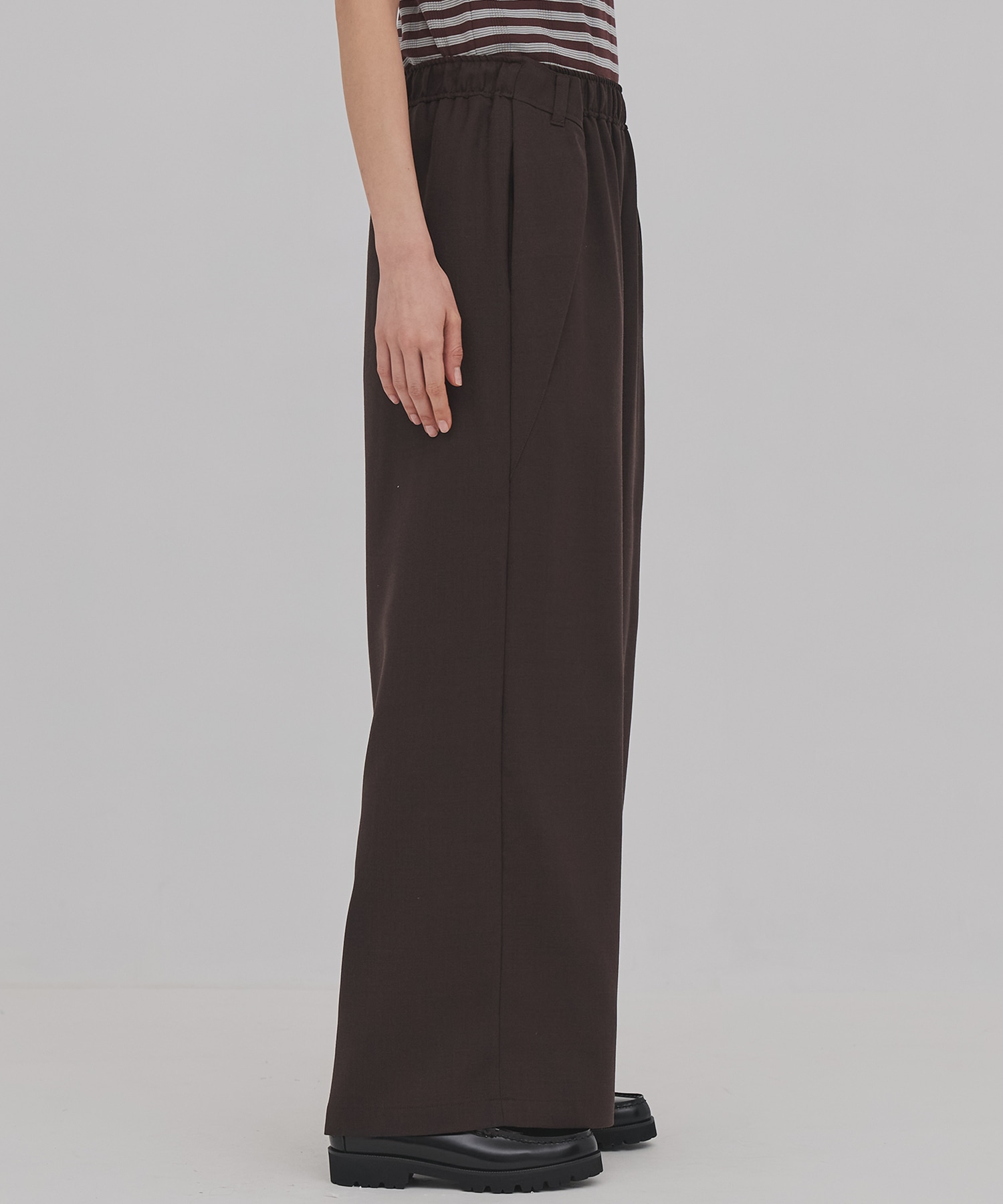 ウールジョーゼットパンツ