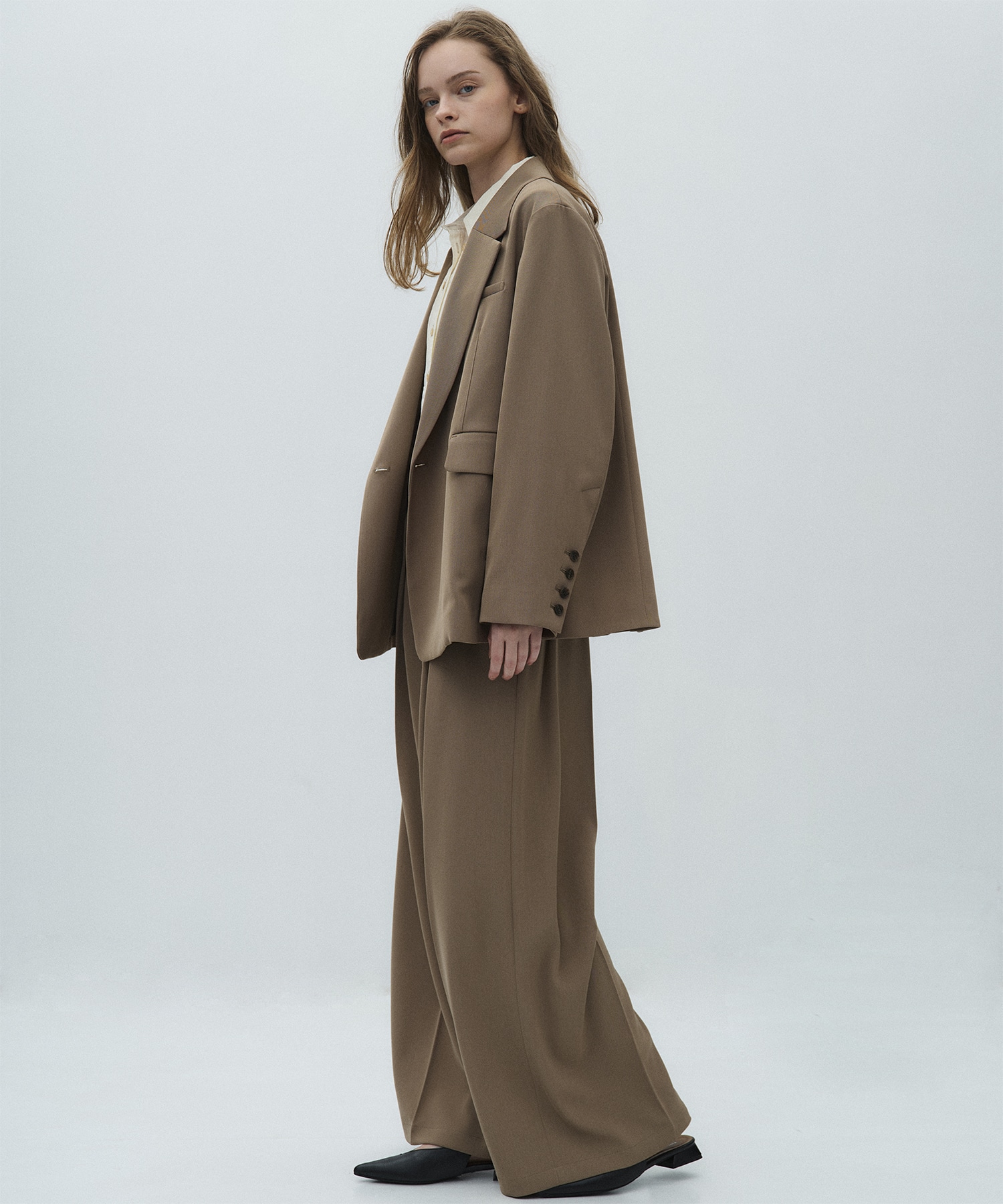 シルキーツイルダブルジャケット