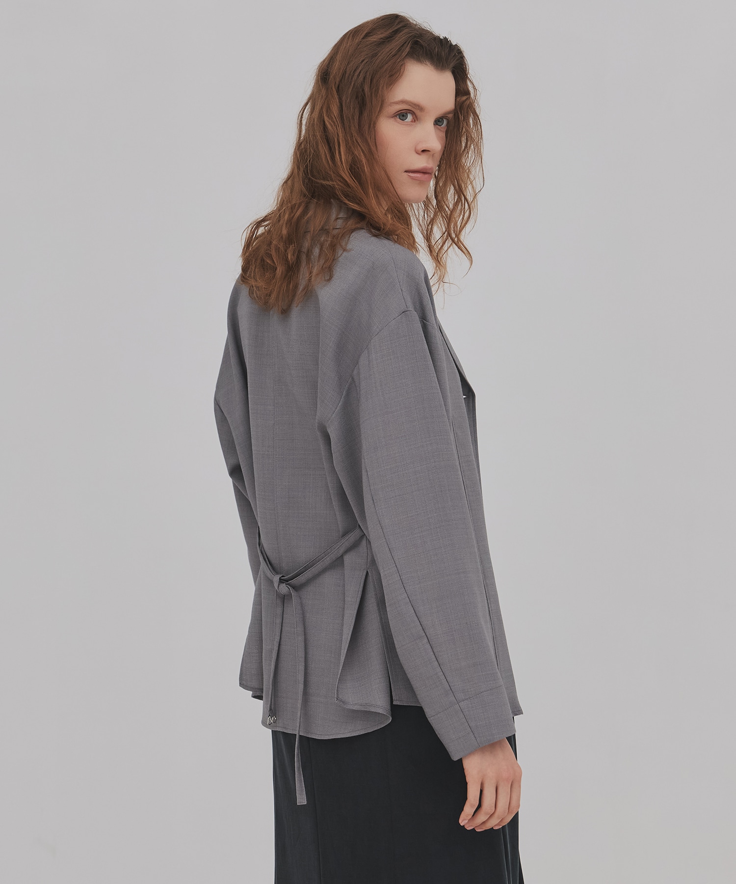 ウールジョーゼットジャケット