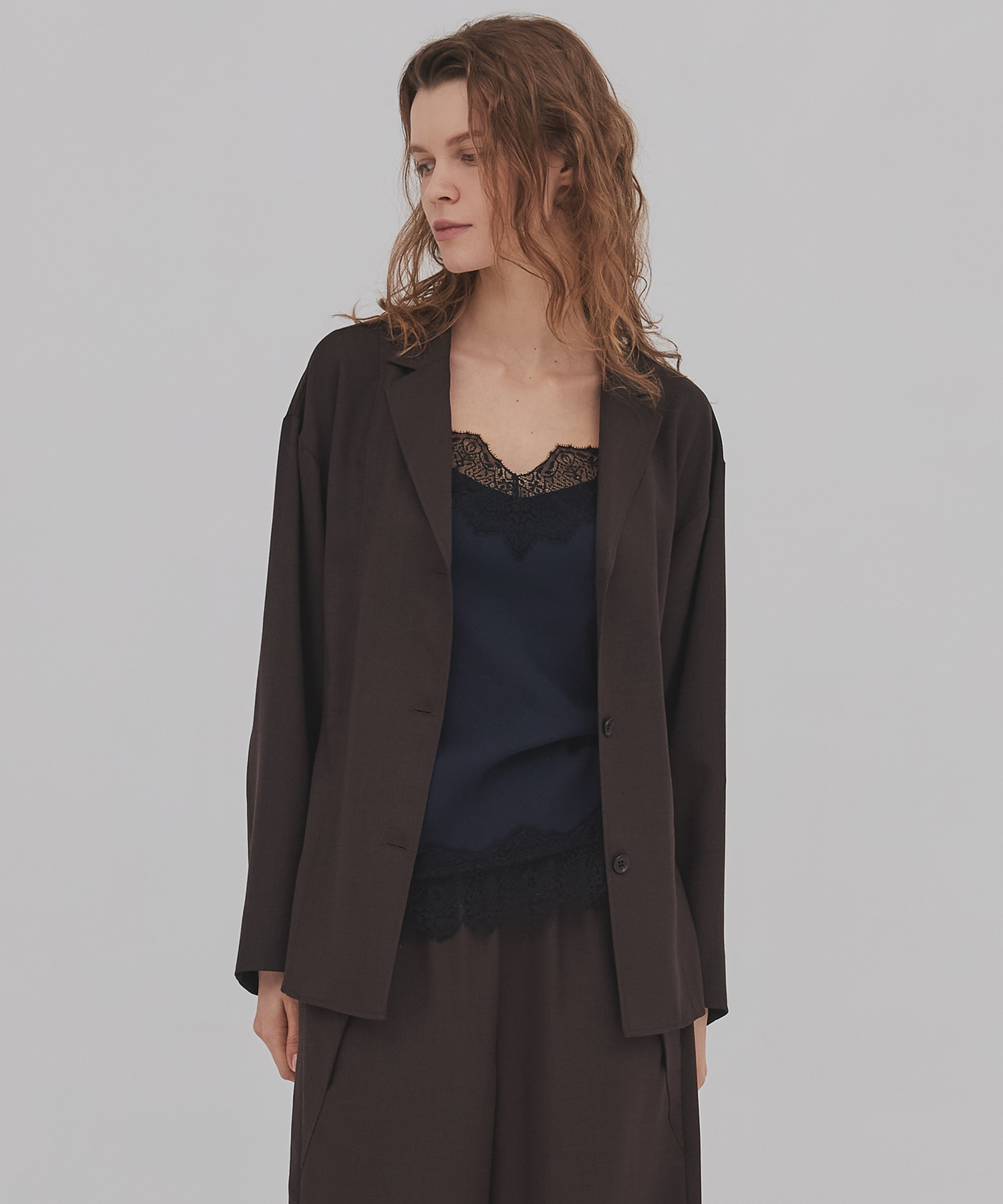 ウールジョーゼットジャケット