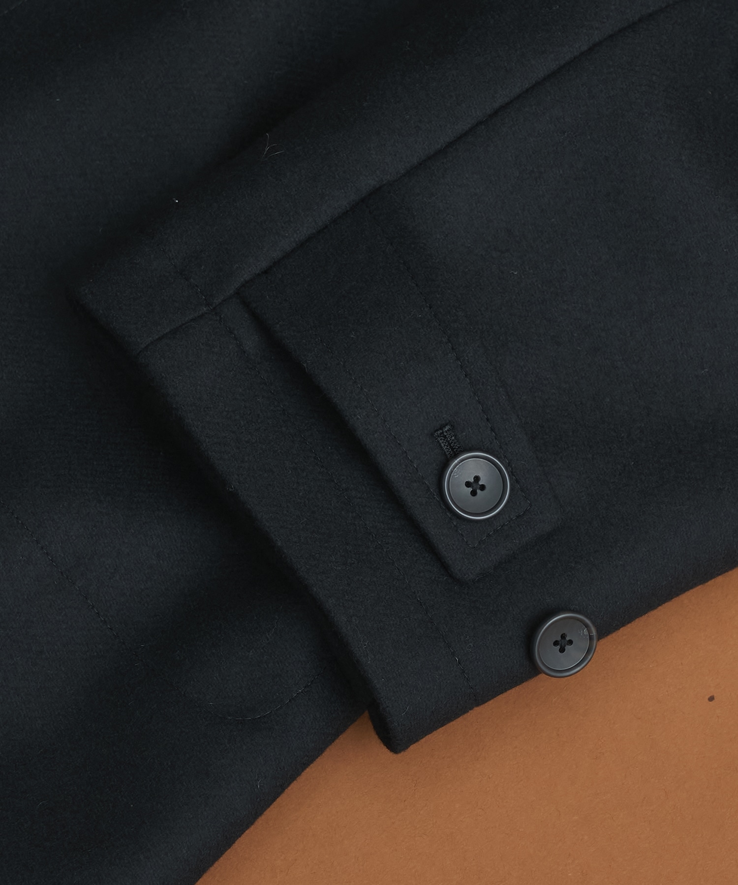 Super140sメルトンオーバーサイズスタンド